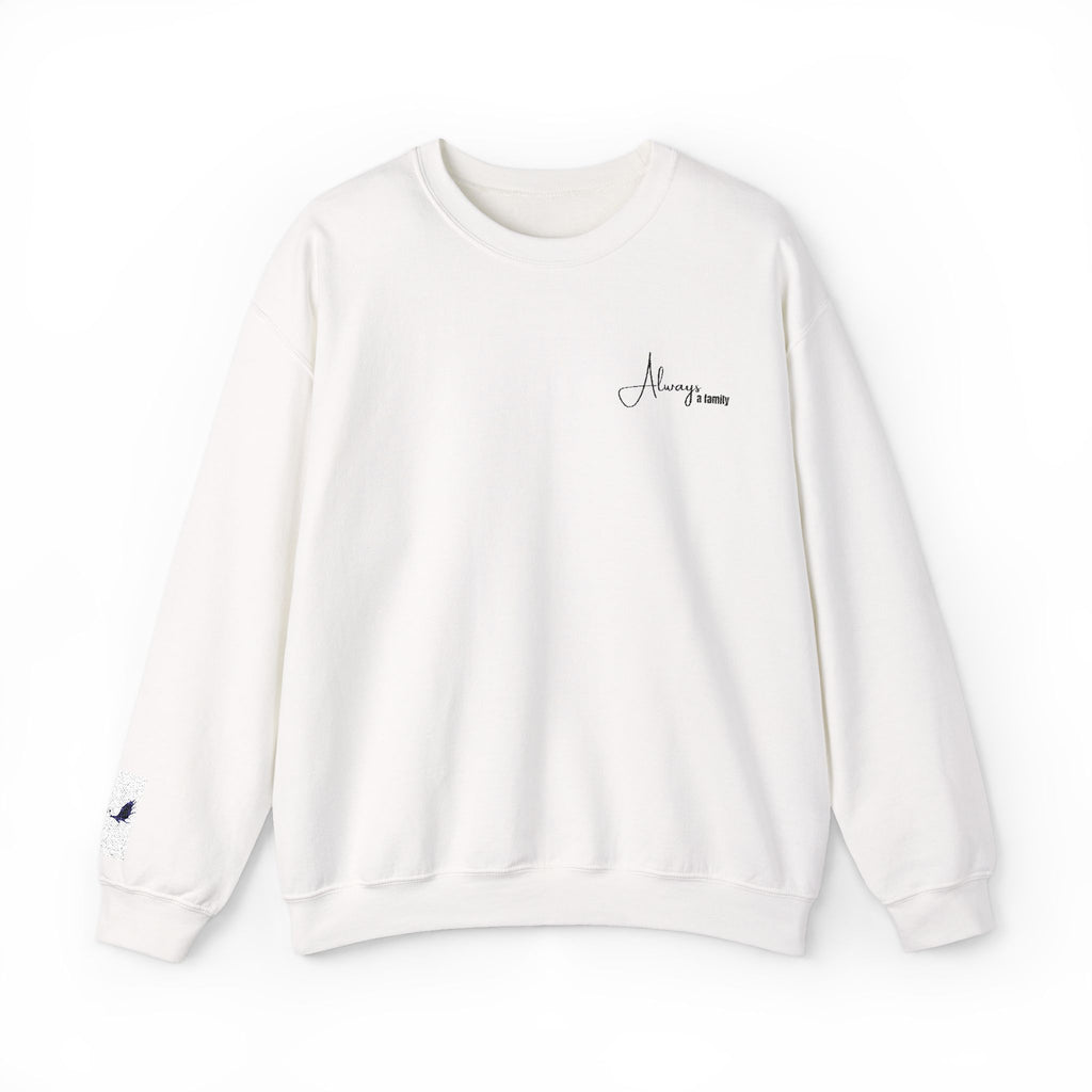 Crewneck Sweatshirt — “Always Loved” Minimal Script Crew