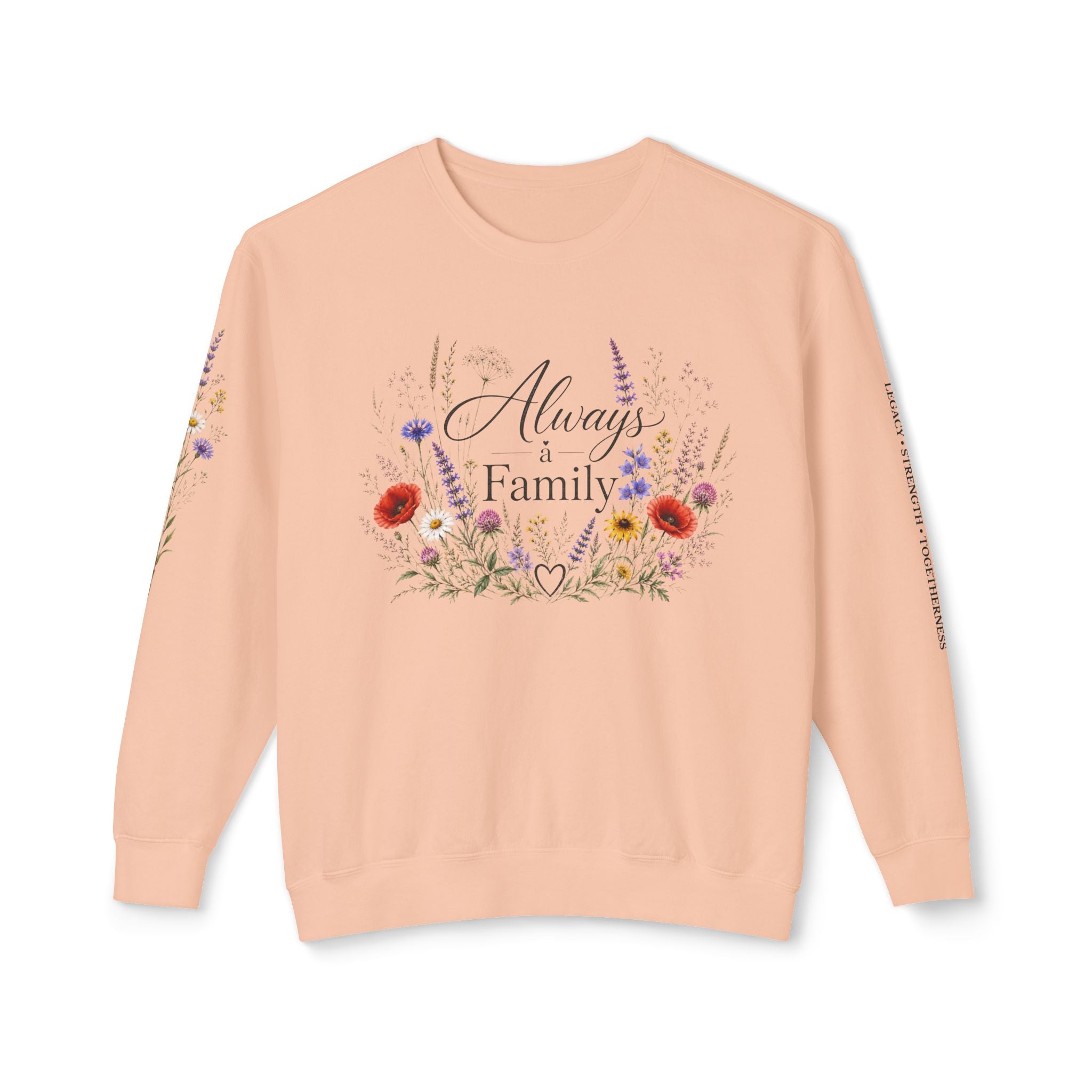 Always Family Floral Crewneck Sweatshirt