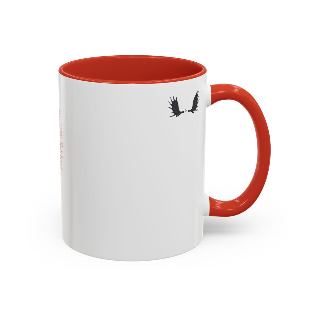 Family Heart Word-Cloud Accent red  Coffee Mug — "Always a Family"
