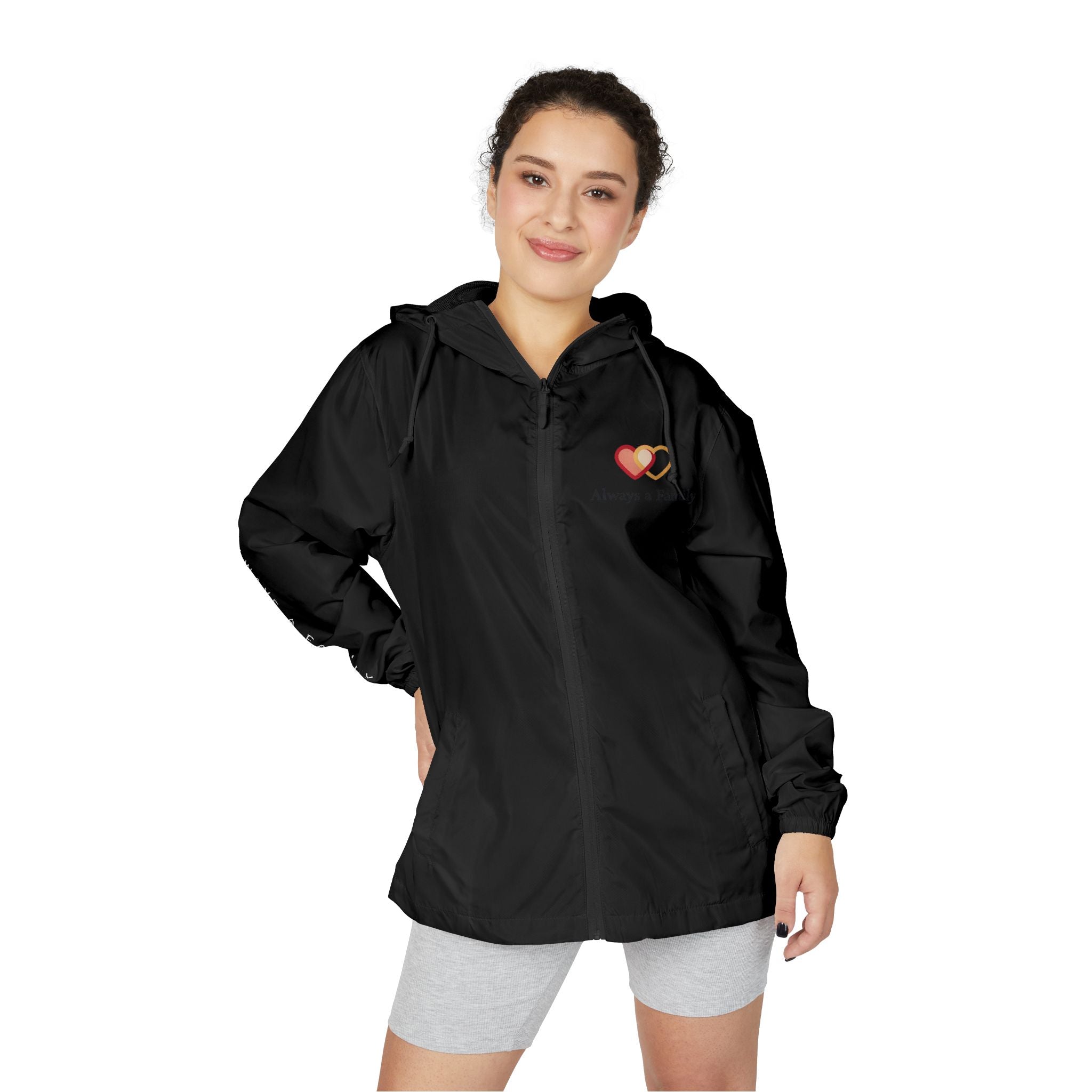 Red Heart Always a Family Windbreaker Jacket