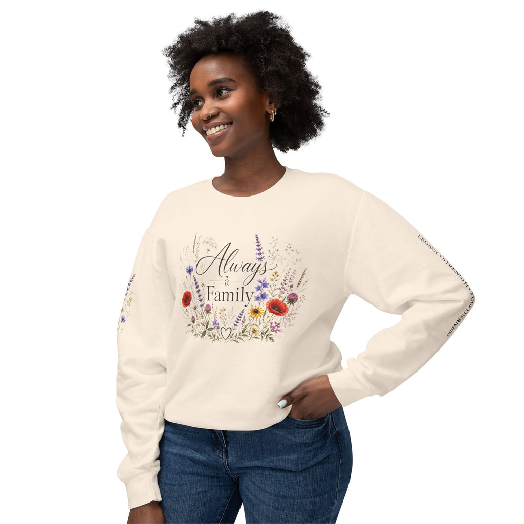 Always Family Floral Crewneck Sweatshirt
