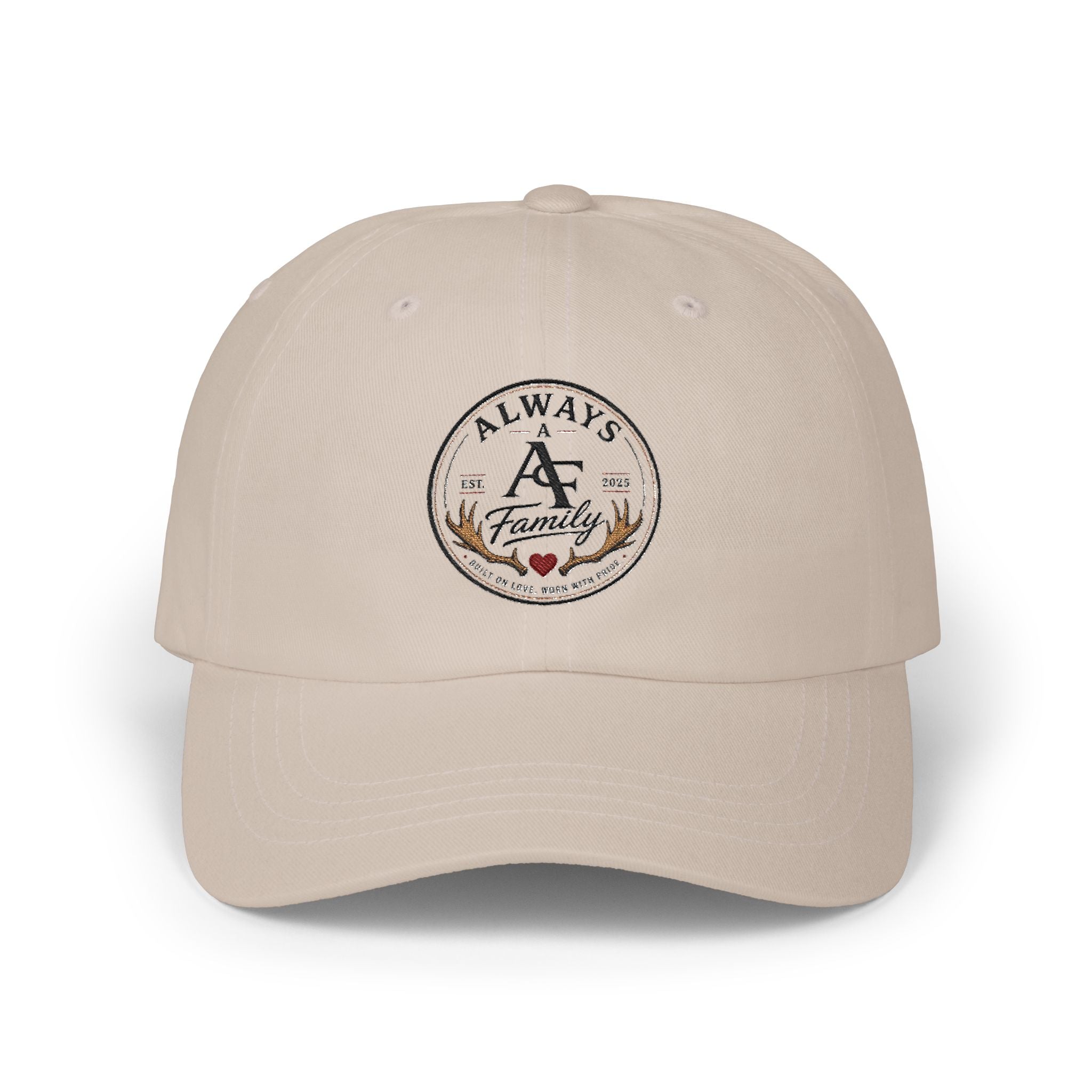 Always A Family Embroidered Dad Cap — Vintage Family Logo Baseball Hat