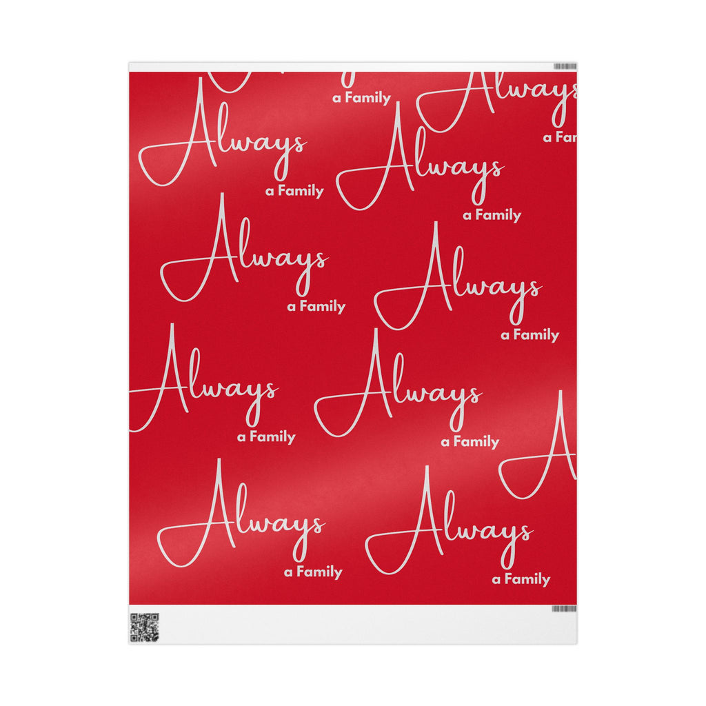 Holiday 'Happy Holidays' Red Wrapping Paper Roll — Festive Gift Wrap