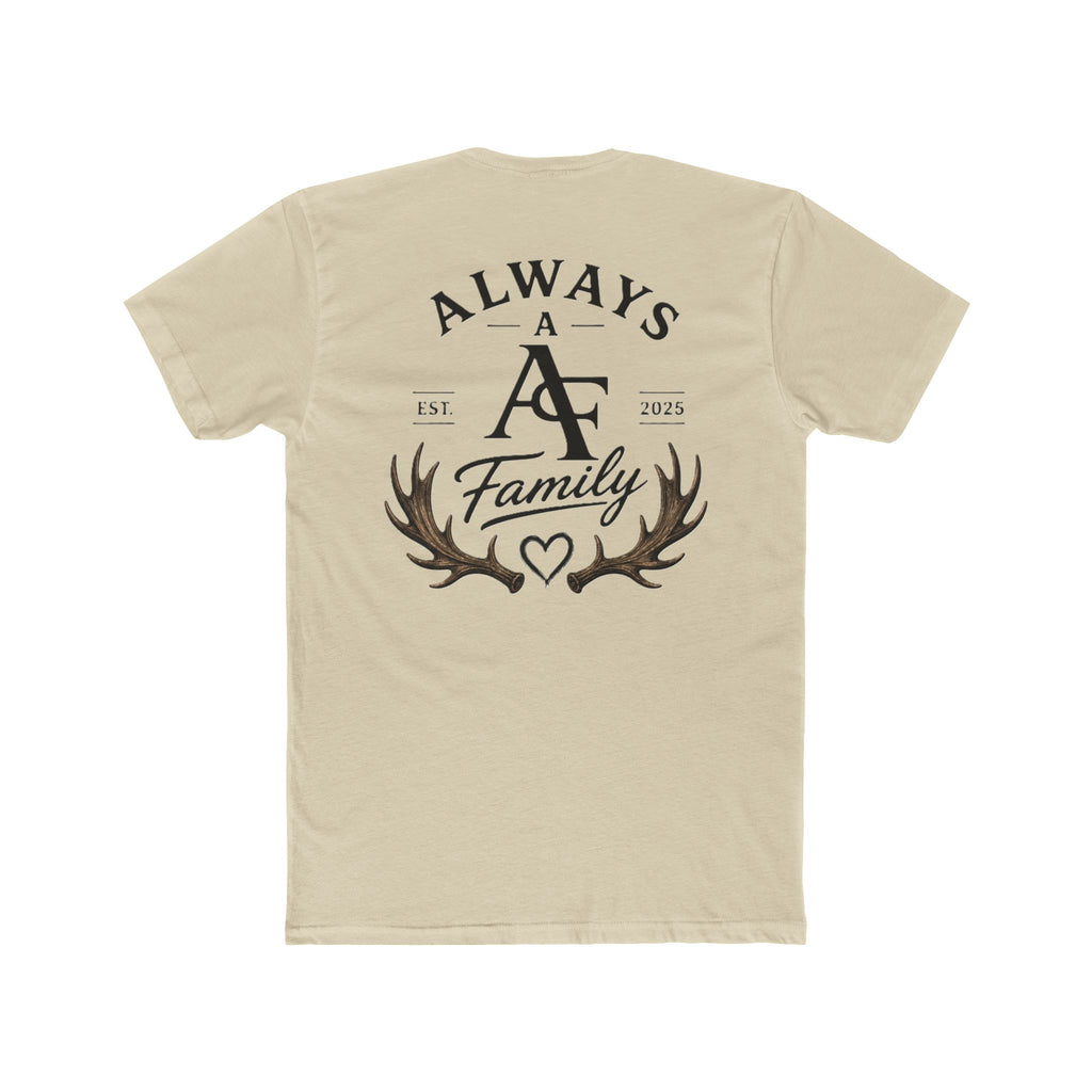 Always A Family T-Shirt — Antler Heart Logo Crew Tee