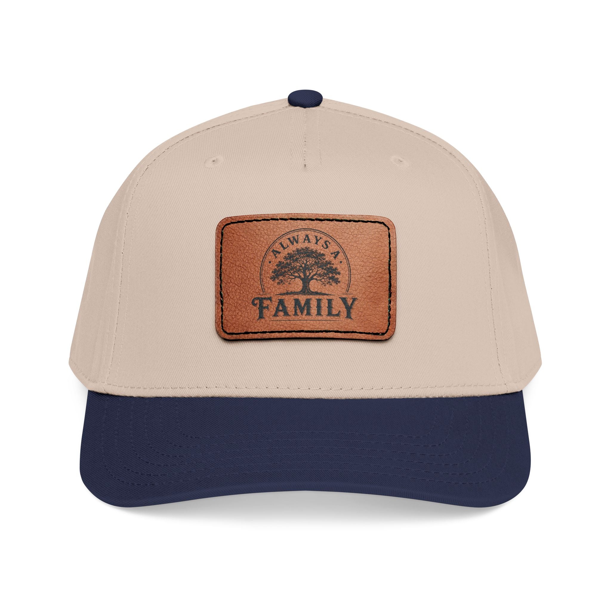 Leather Patch Baseball Cap