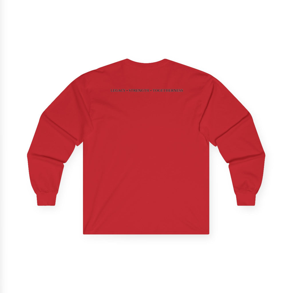 Family Silhouette Long Sleeve Tee — "Always A Family" Outdoor Design