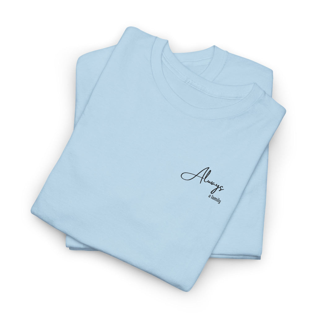 Classic 'Always' Script Tee — Minimalist White T-Shirt