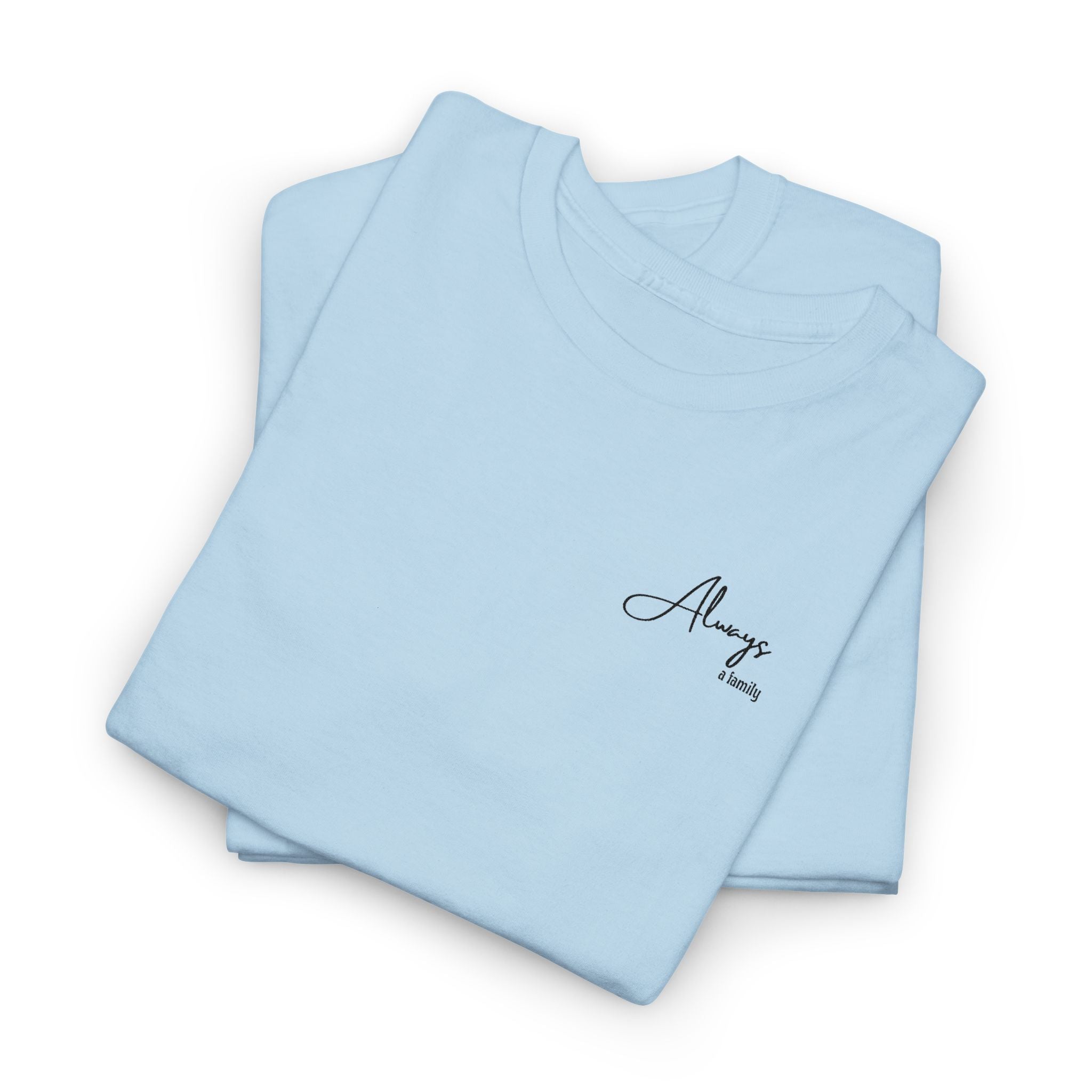 Classic 'Always' Script Tee — Minimalist White T-Shirt