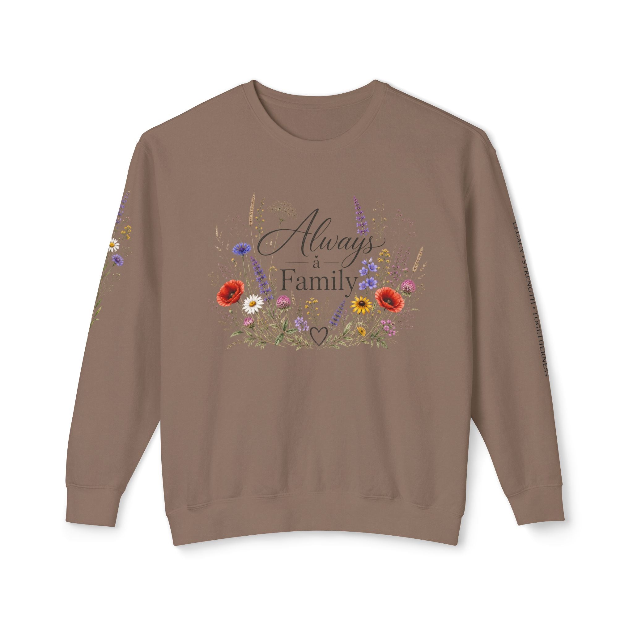 Always Family Floral Crewneck Sweatshirt