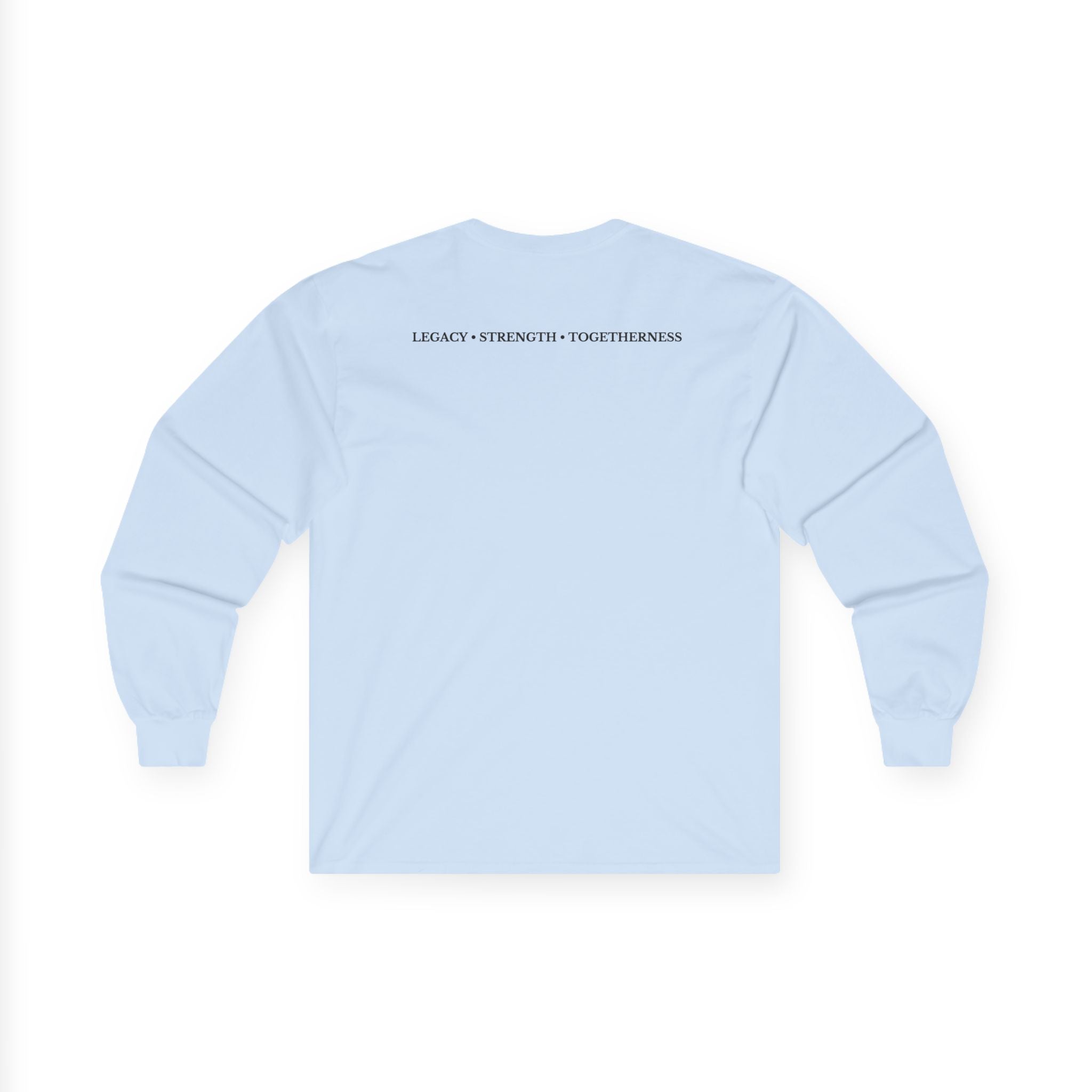 Family Silhouette Long Sleeve Tee — "Always A Family" Outdoor Design