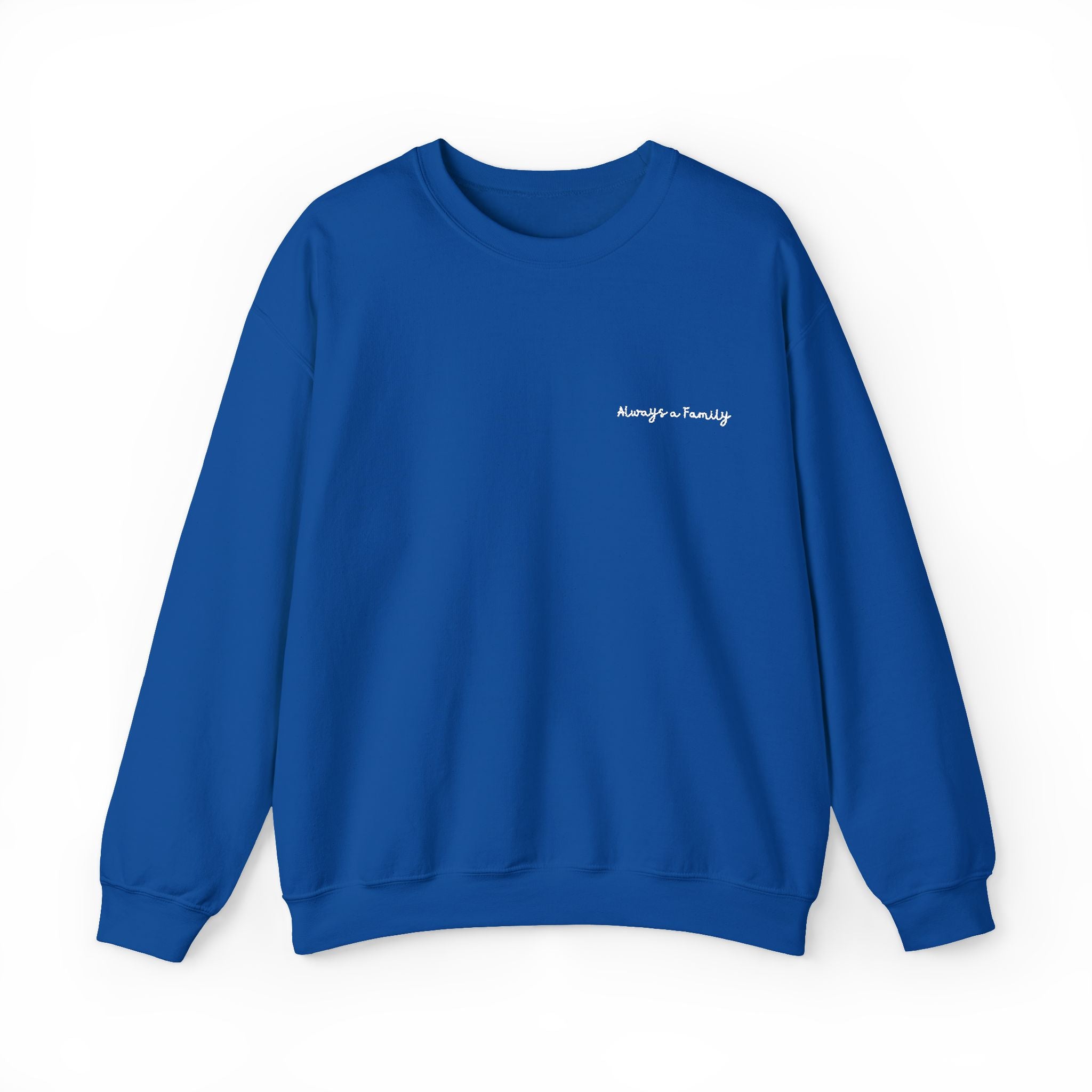 Minimal Script Logo Crewneck Sweatshirt – Subtle White Chest Print