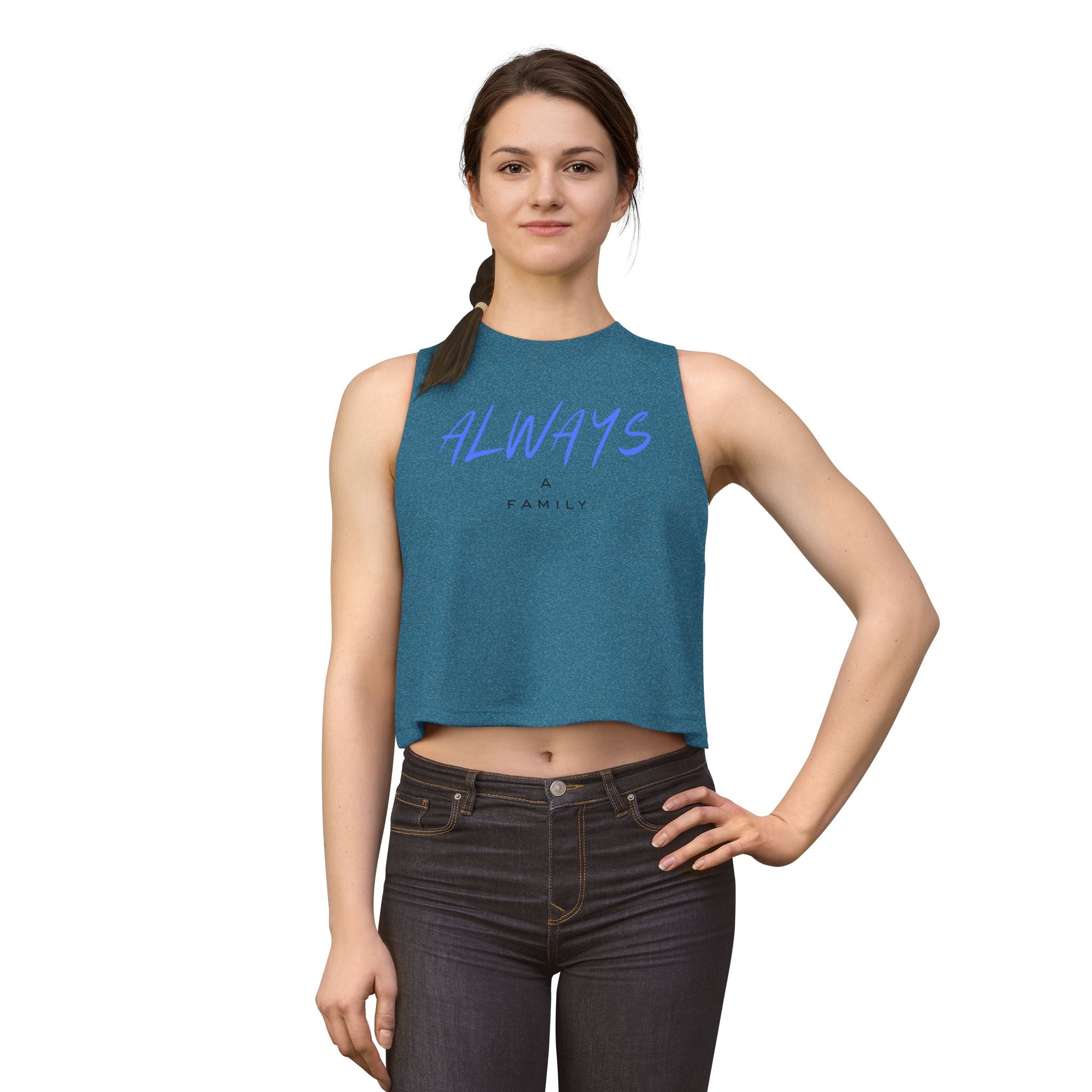 Always A Family Crop Top —  Women's Tank