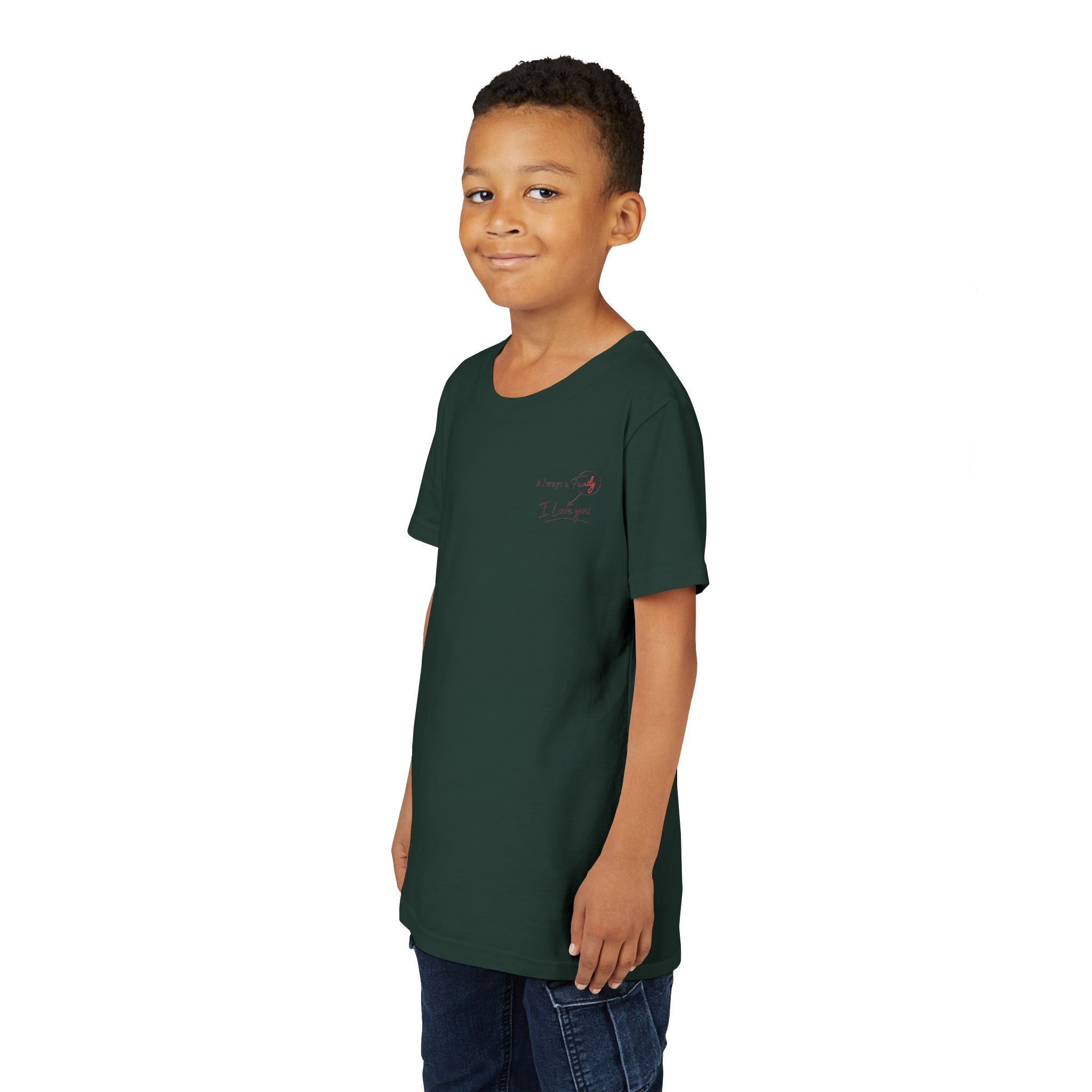 Always A Family Youth Tee — "Always A Family" Antler Logo Kids T-Shirt