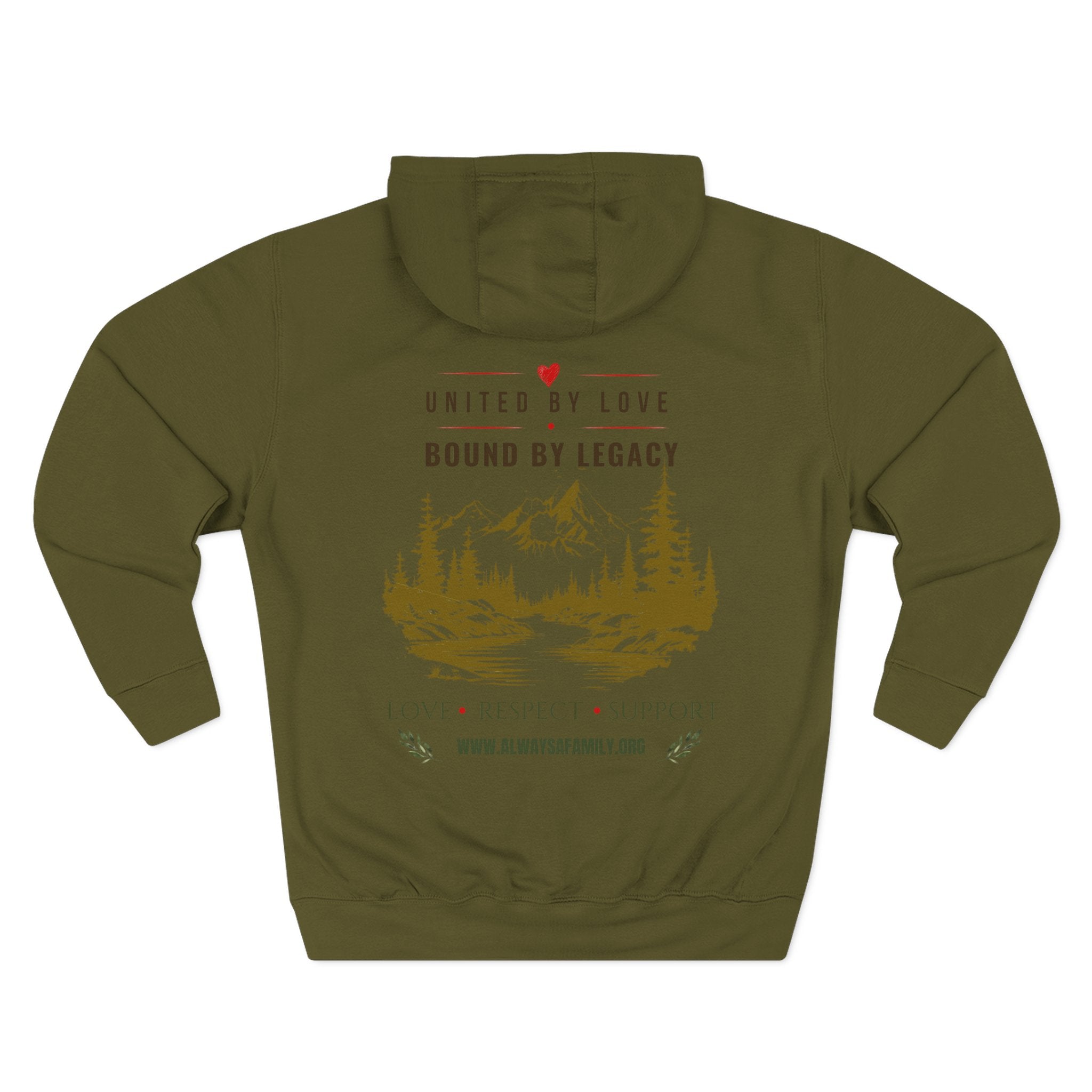 Always A Family Hoodie — 'United by Love, Bound by Legacy' Family Tree Pullover