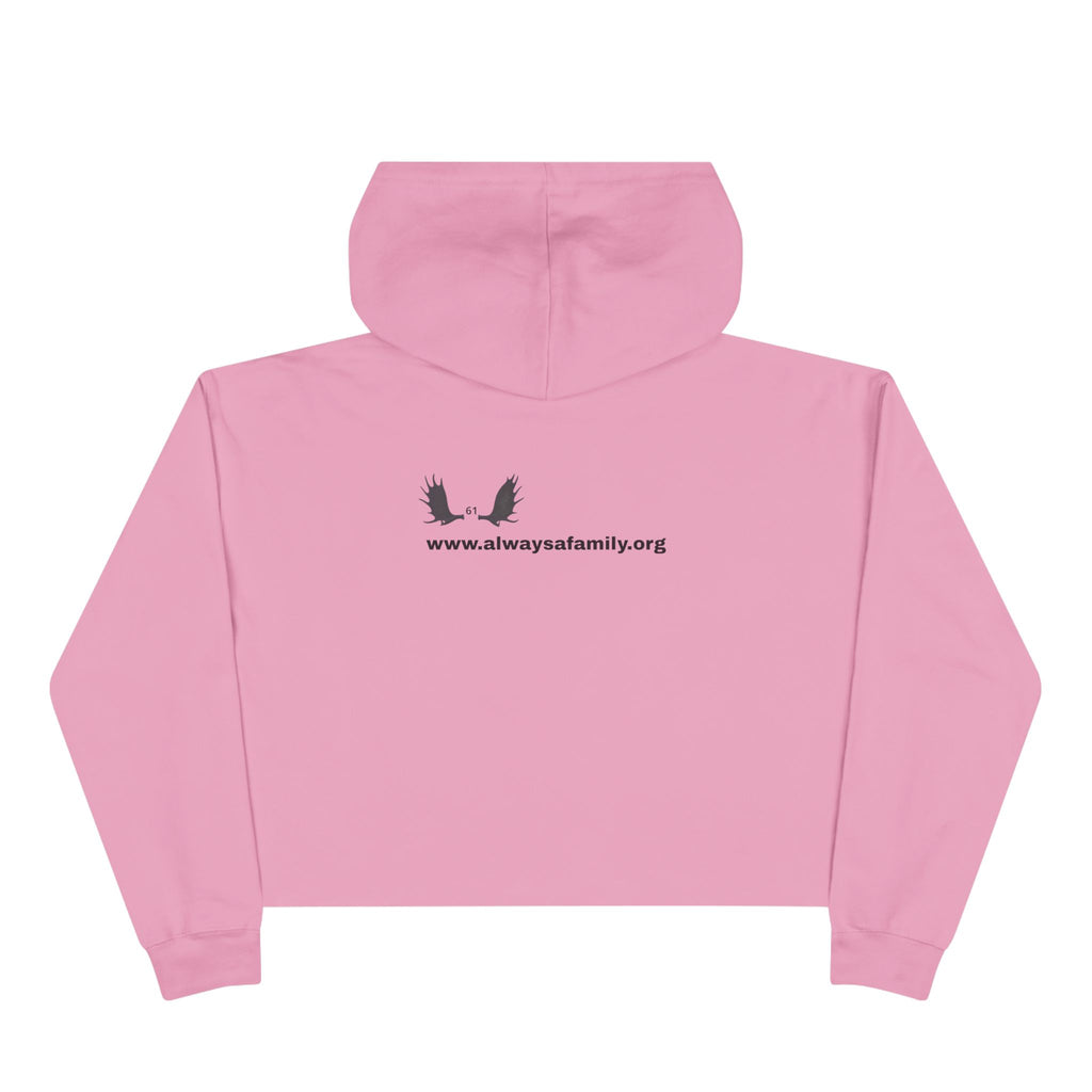 Bunny Ears Crop Hoodie — "Always A Family" website Crop Sweatshirt