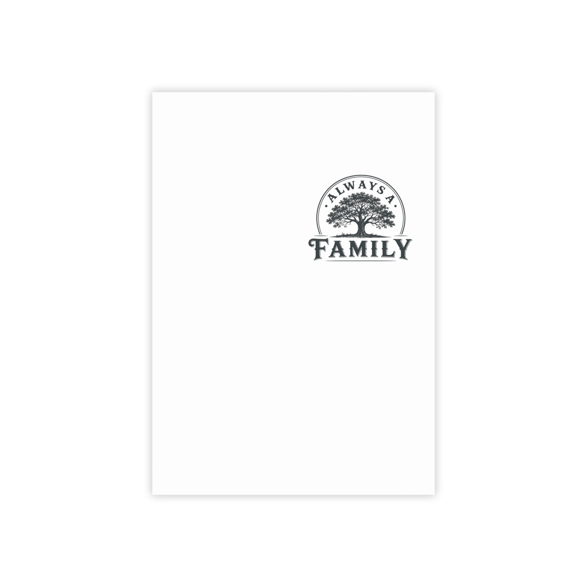 Always a Family Post-it Note Pad — Tree Logo Sticky Notes for Home & Family