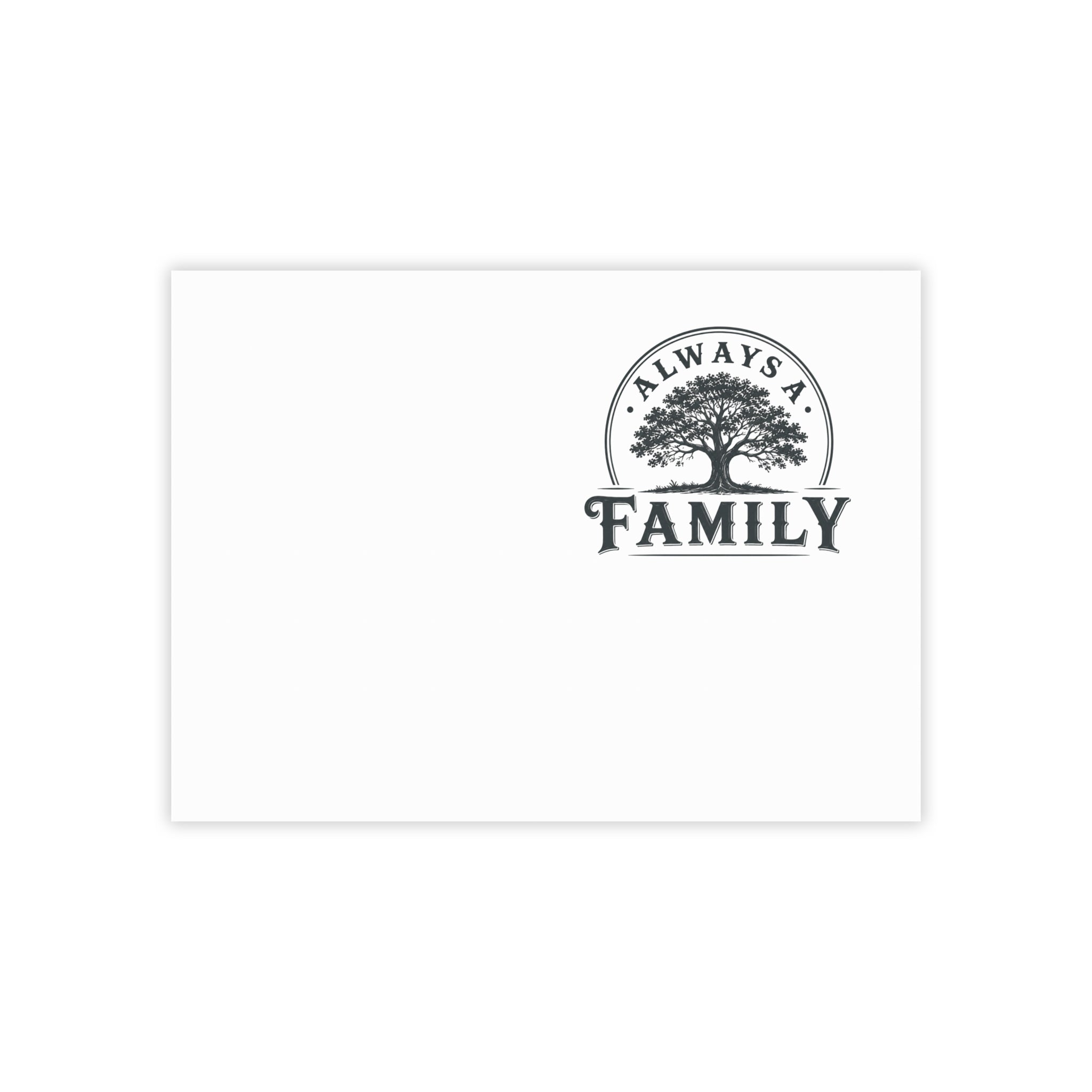 Always a Family Post-it Note Pad — Tree Logo Sticky Notes for Home & Family