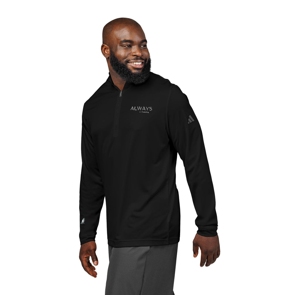 Embroidered Quarter-Zip Pullover always a family
