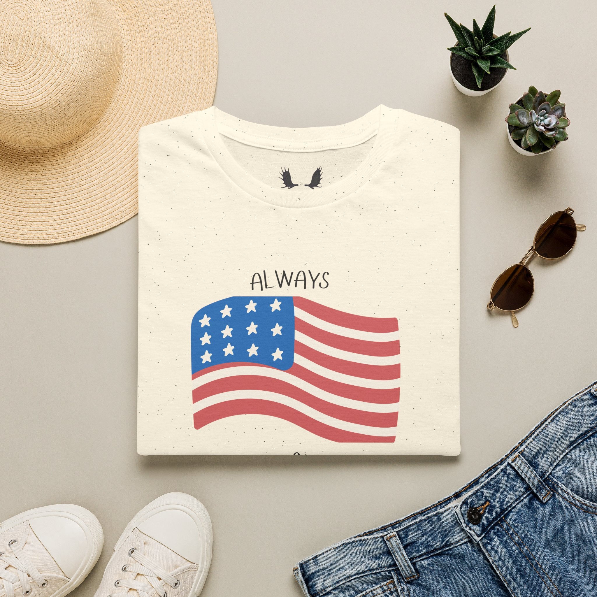 Always a Family Flag T-Shirt