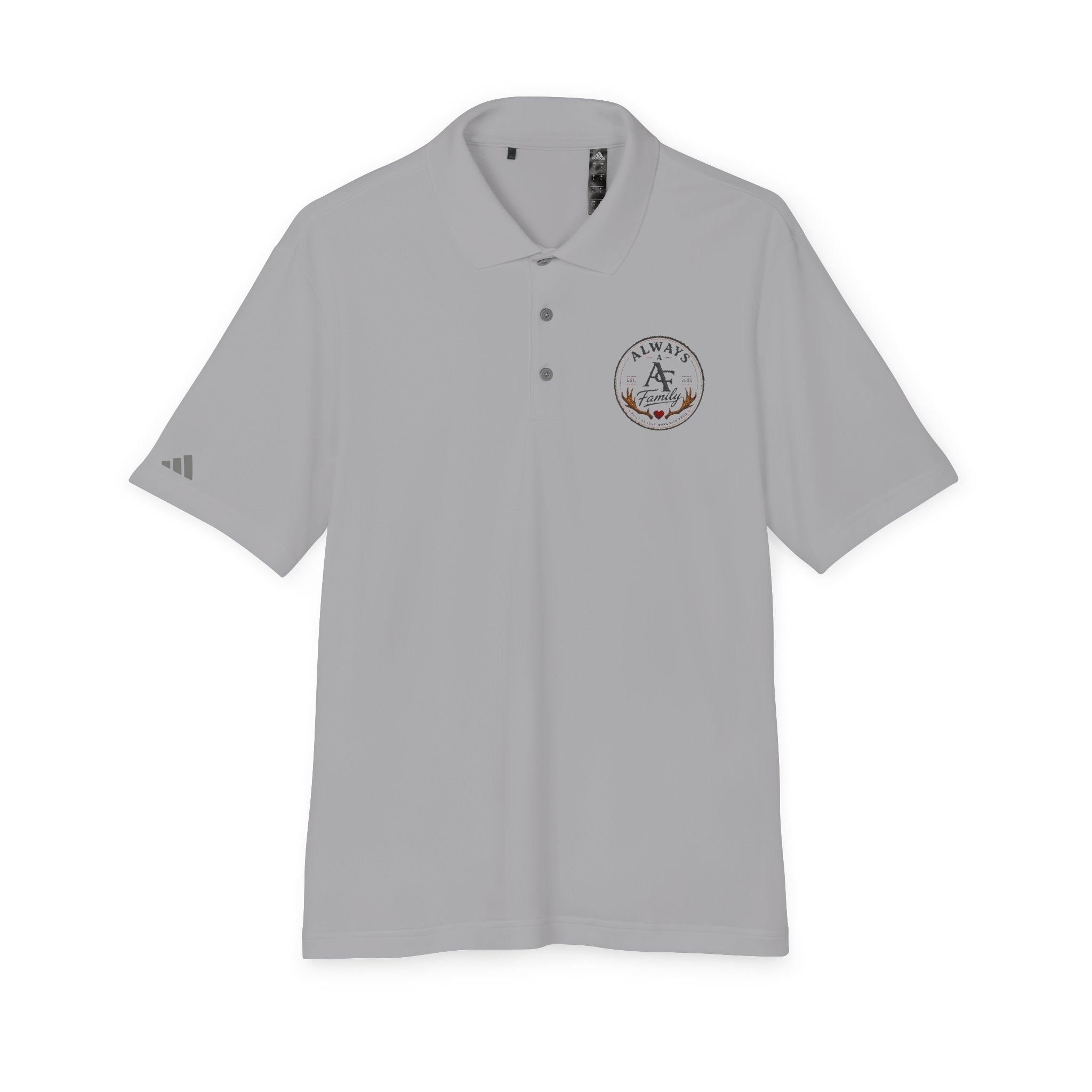 Embroidered Anchor Polo Shirt —AF Logo Performance Golf Polo