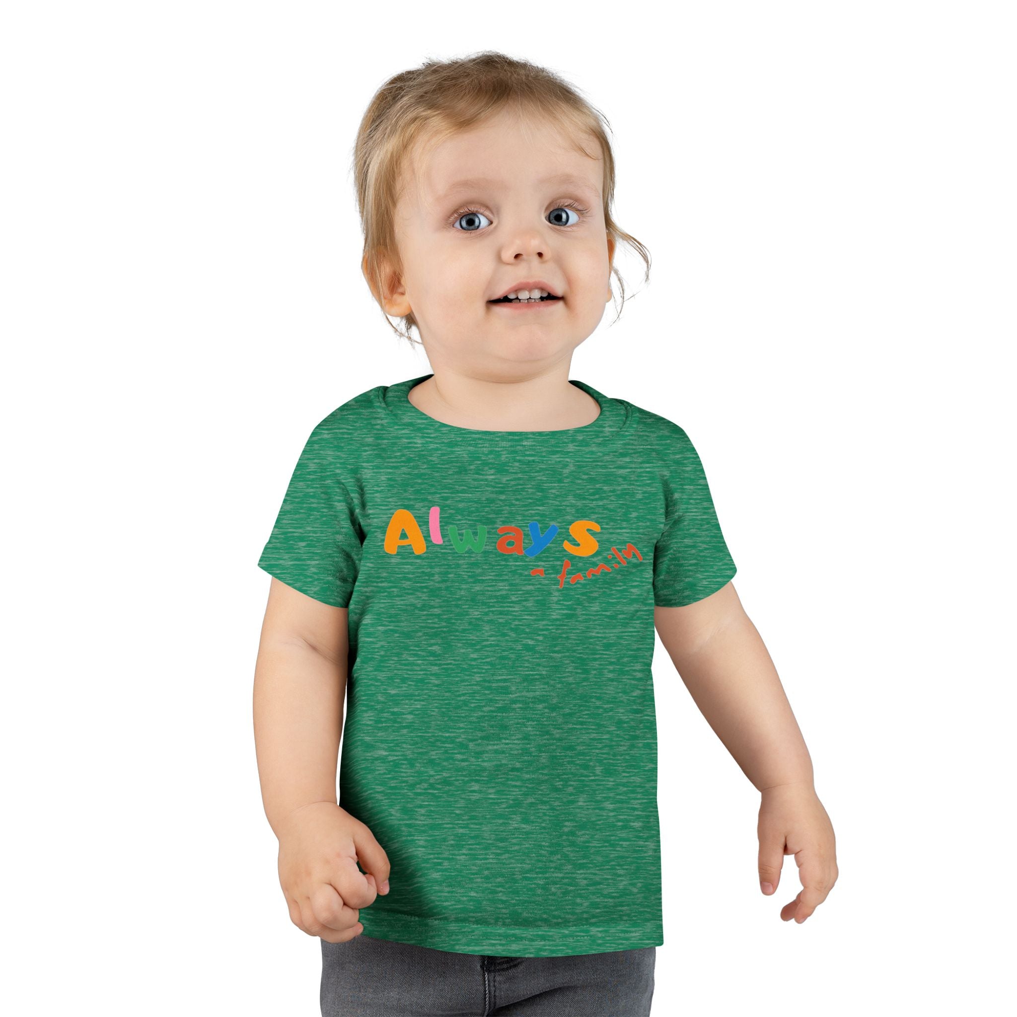 Toddler T‑Shirt — "Always" Colorful Handwritten Kids Tee