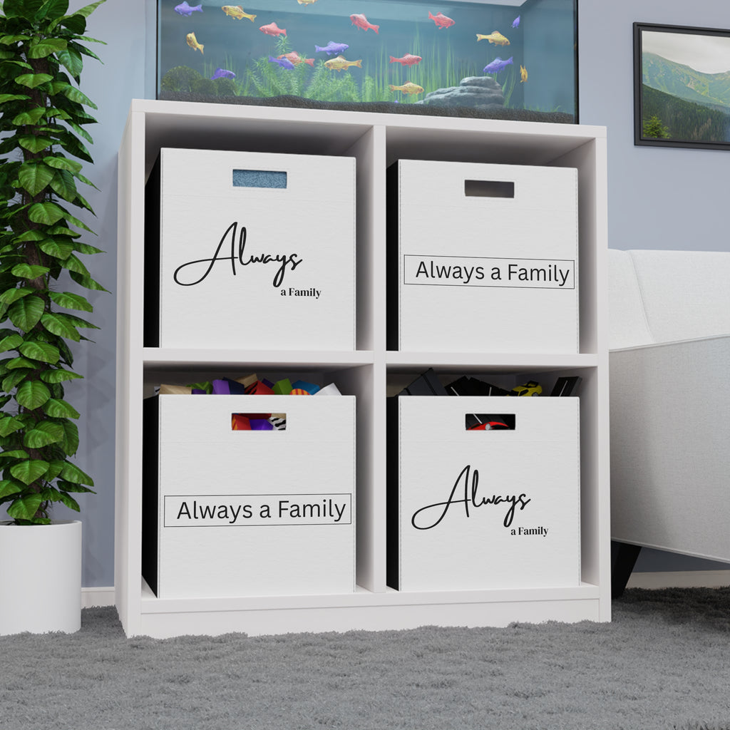 Felt Storage Box ALWAYS A FAMILY