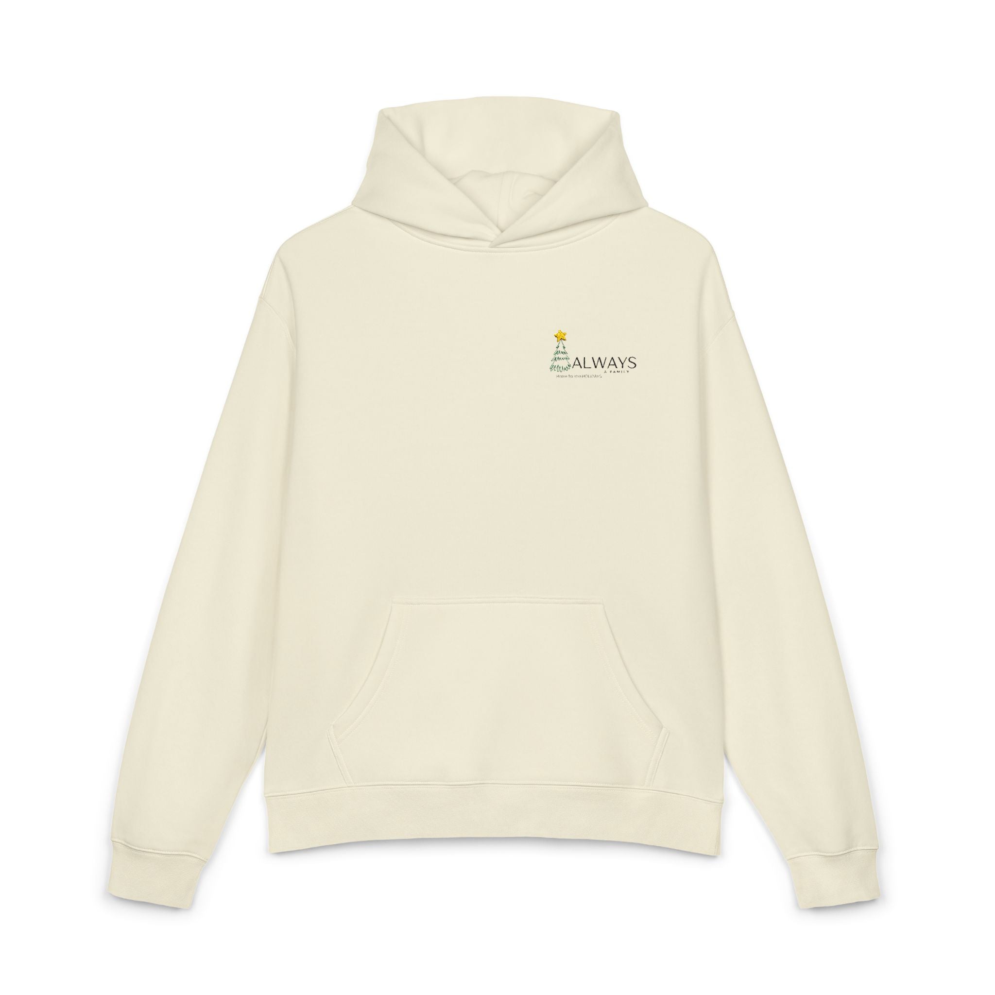 Relaxed Christmas Embroidery Hoodie