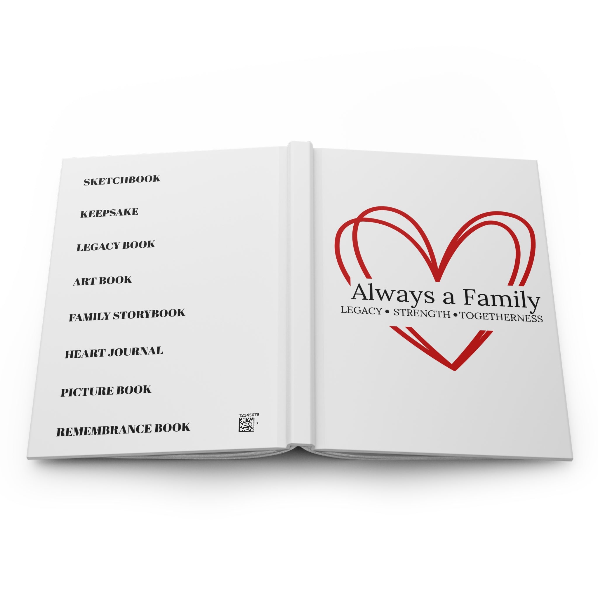 Family Journal – "Always a Family" Hardcover Keepsake