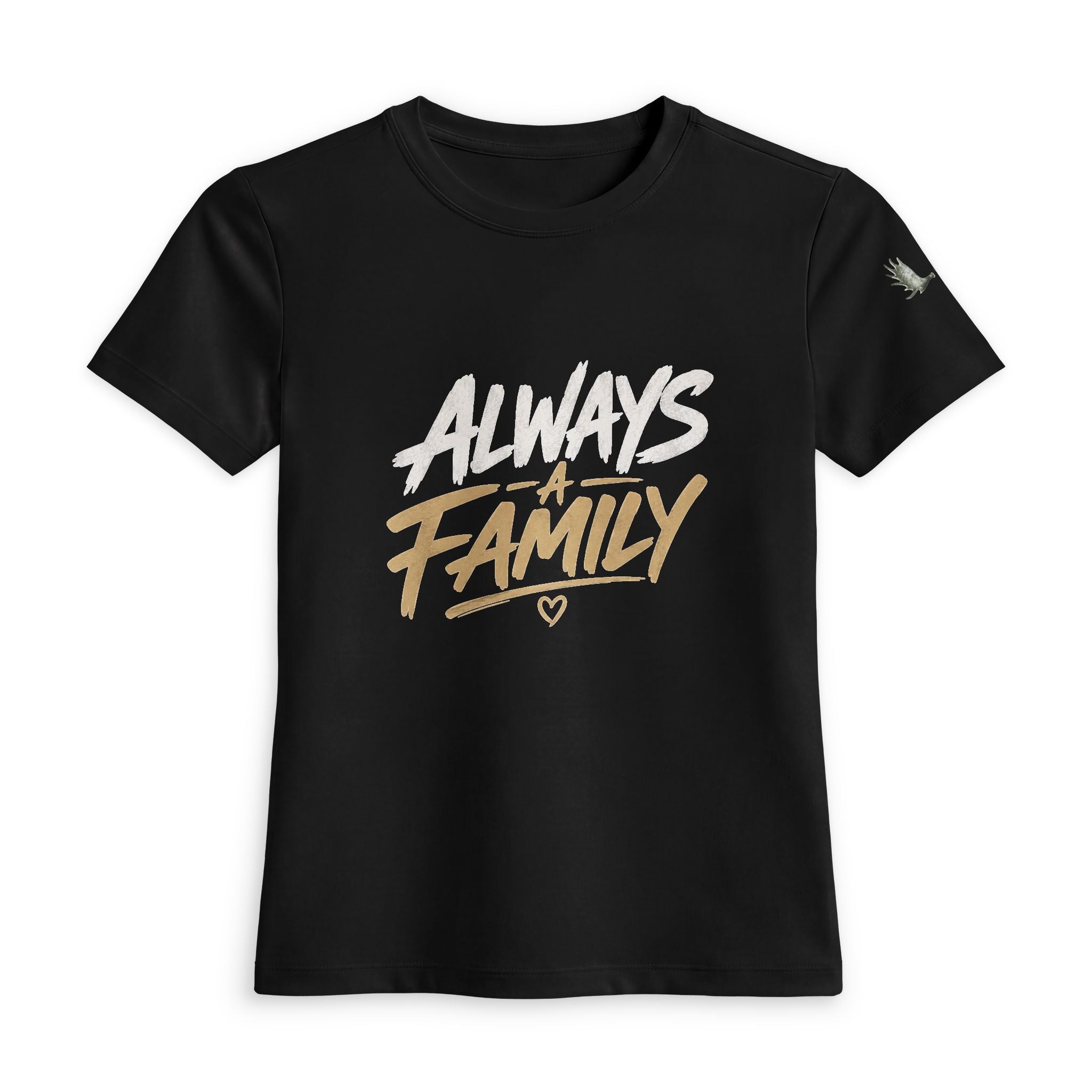 Always Family Women’s Tee — Bold Script Family Love Shirt
