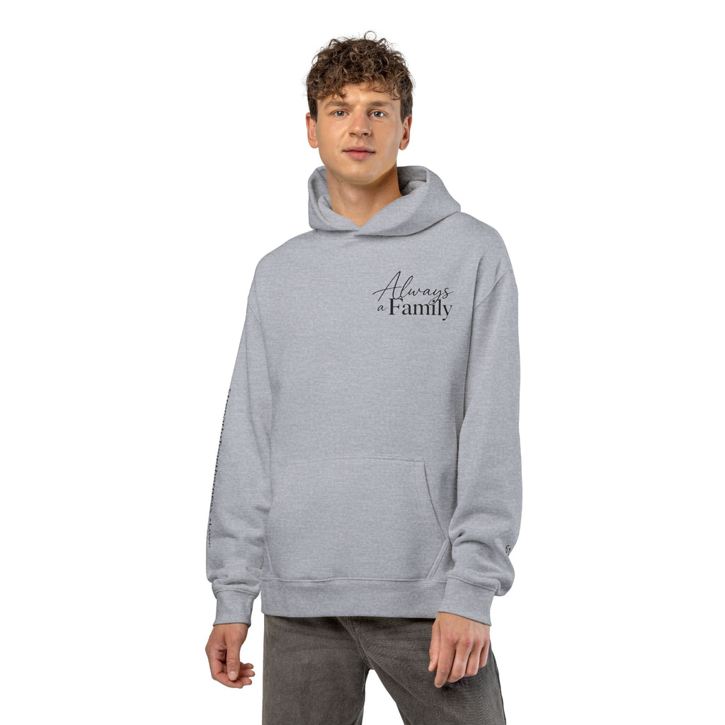 Family Tree Hoodie — "Always a Family" Heart Tree Comfort Pullover
