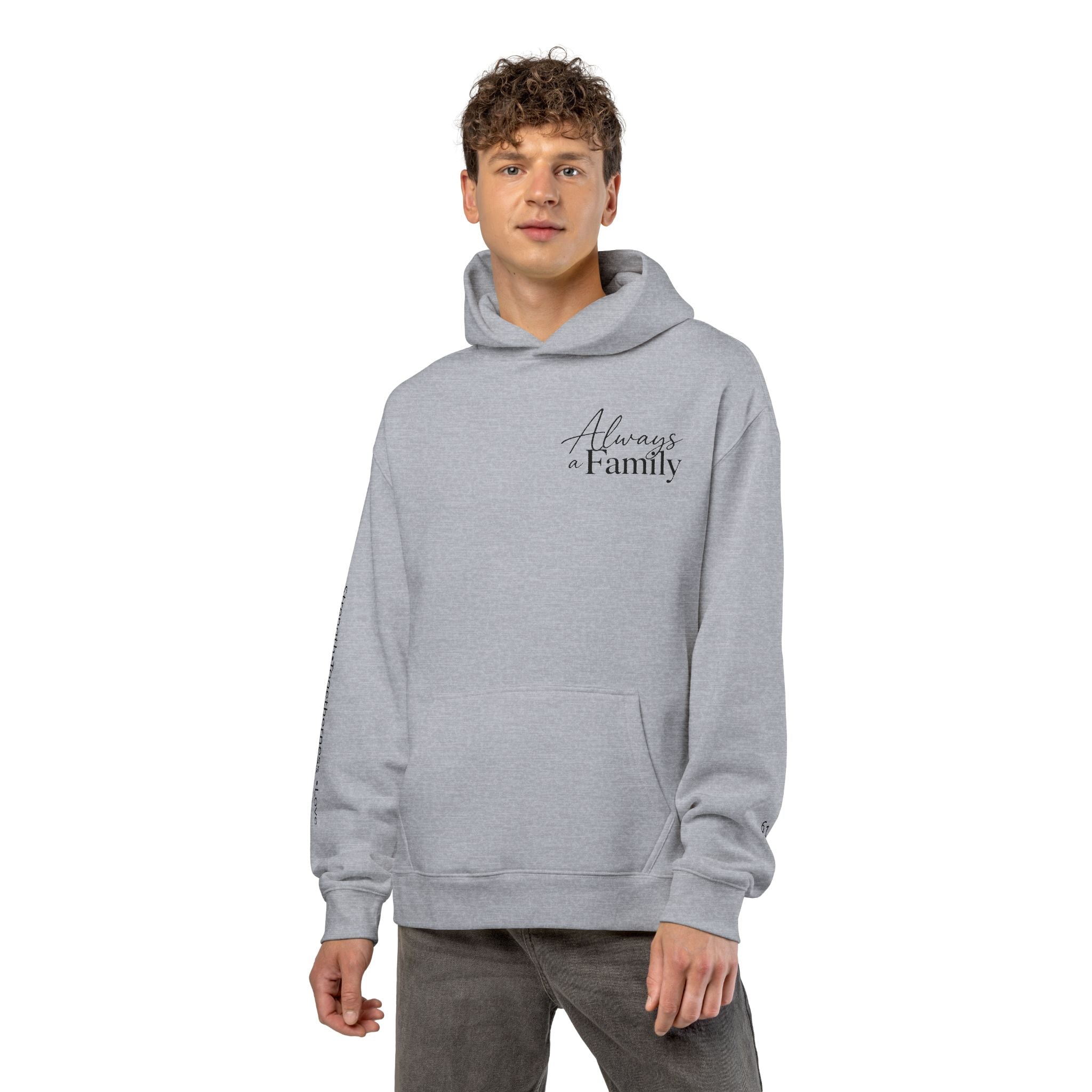 Family Tree Hoodie — "Always a Family" Heart Tree Comfort Pullover