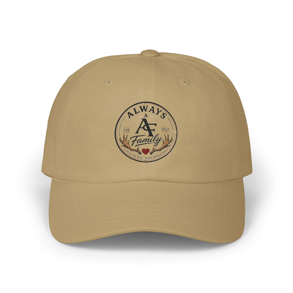 Always A Family Embroidered Dad Cap — Vintage Family Logo Baseball Hat