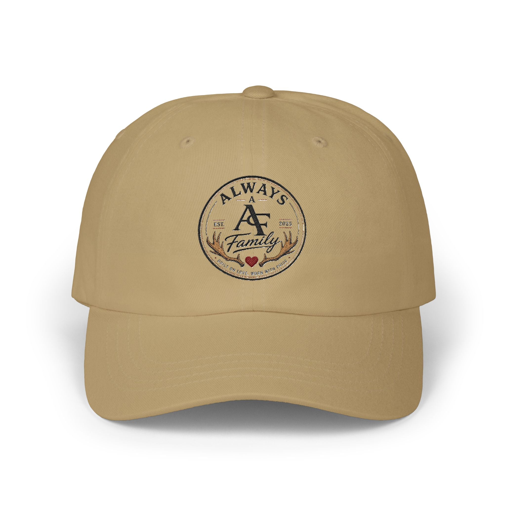 Always A Family Embroidered Dad Cap — Vintage Family Logo Baseball Hat