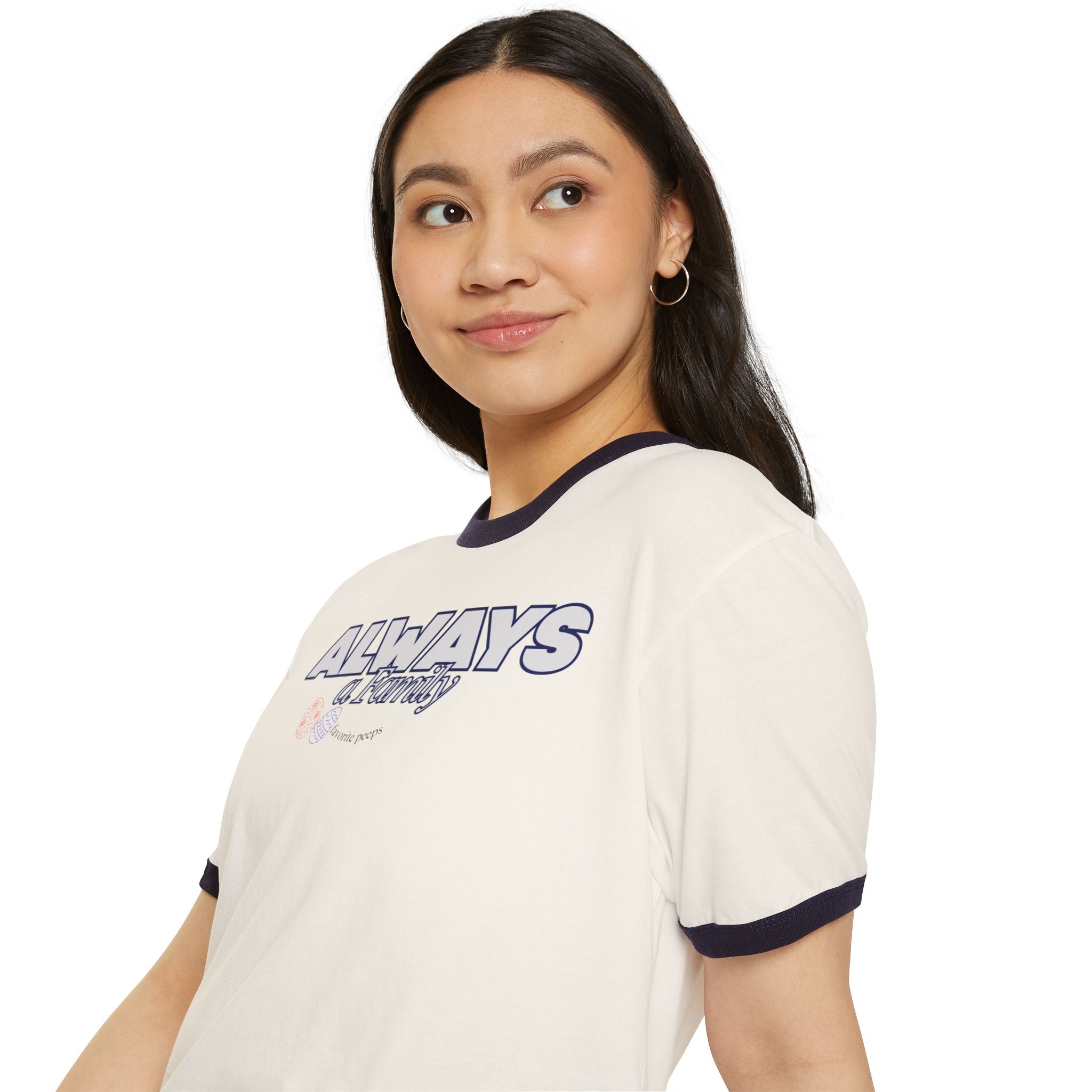 Always a Family Ringer T-Shirt — Favorite Peeps