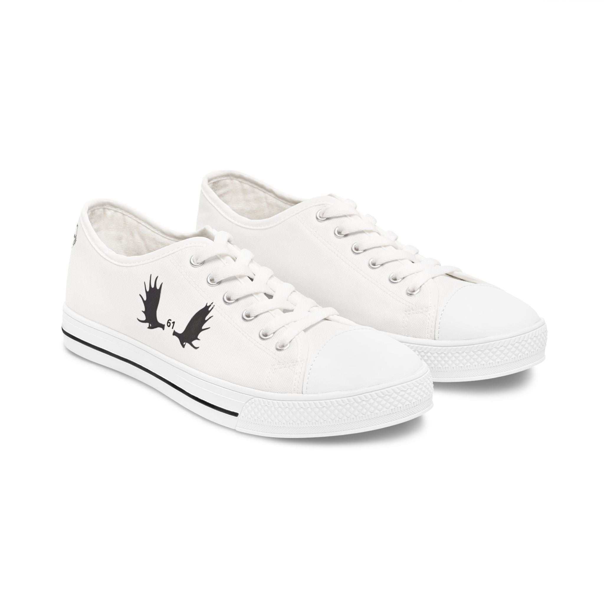 Low Top Sneakers — «Always» Script White Canvas Casual Shoes