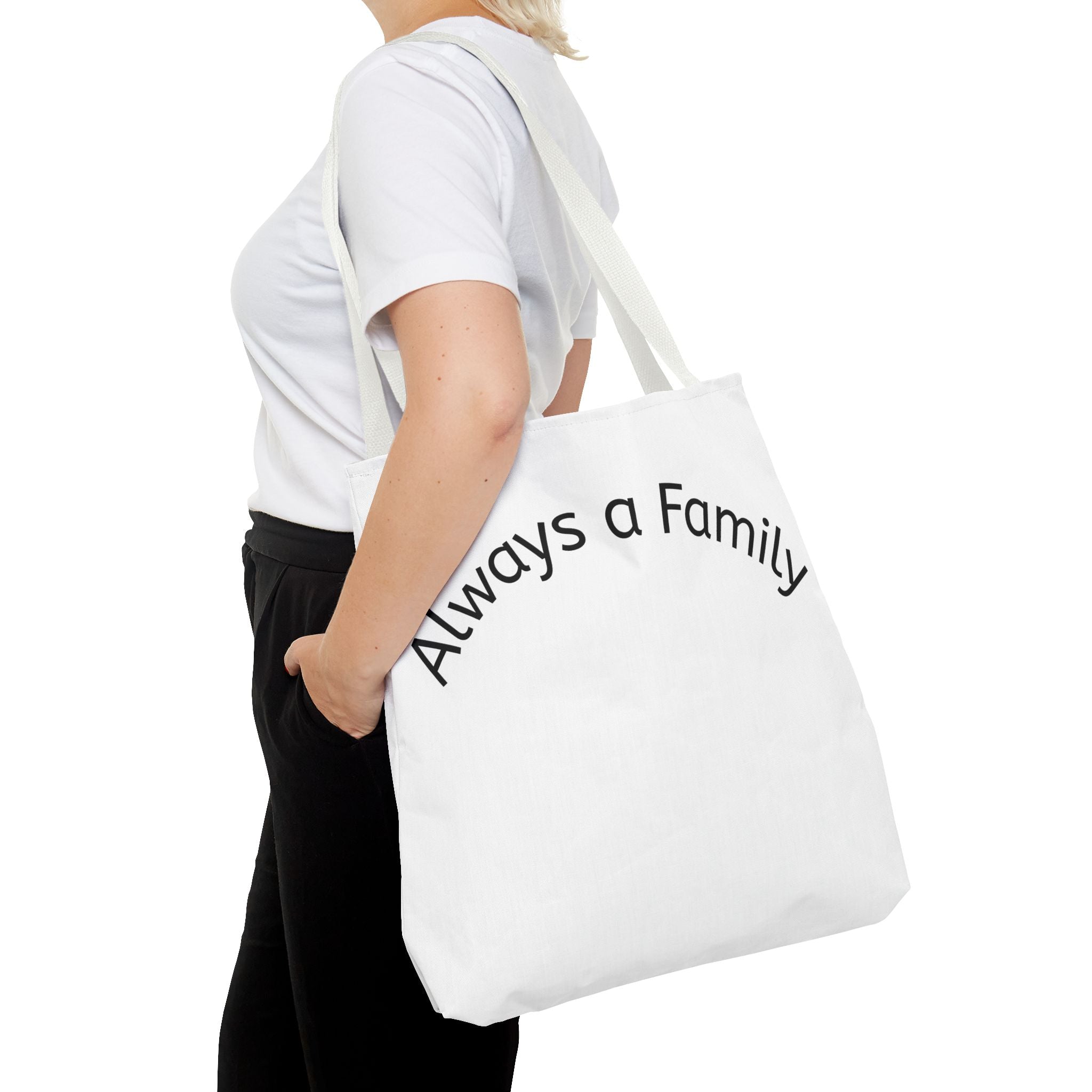 Tote — "Always a Family" Moose Antler Accent Tote Bag