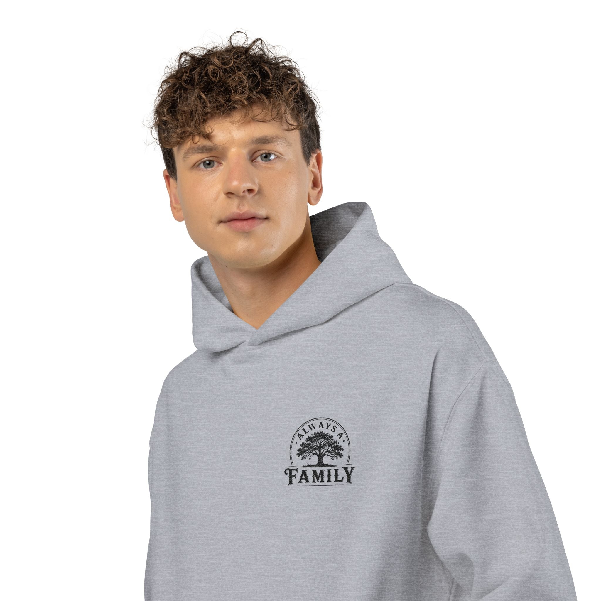Family Tree Relaxed  Embroidered Hoodie — Cozy Heritage Pullover