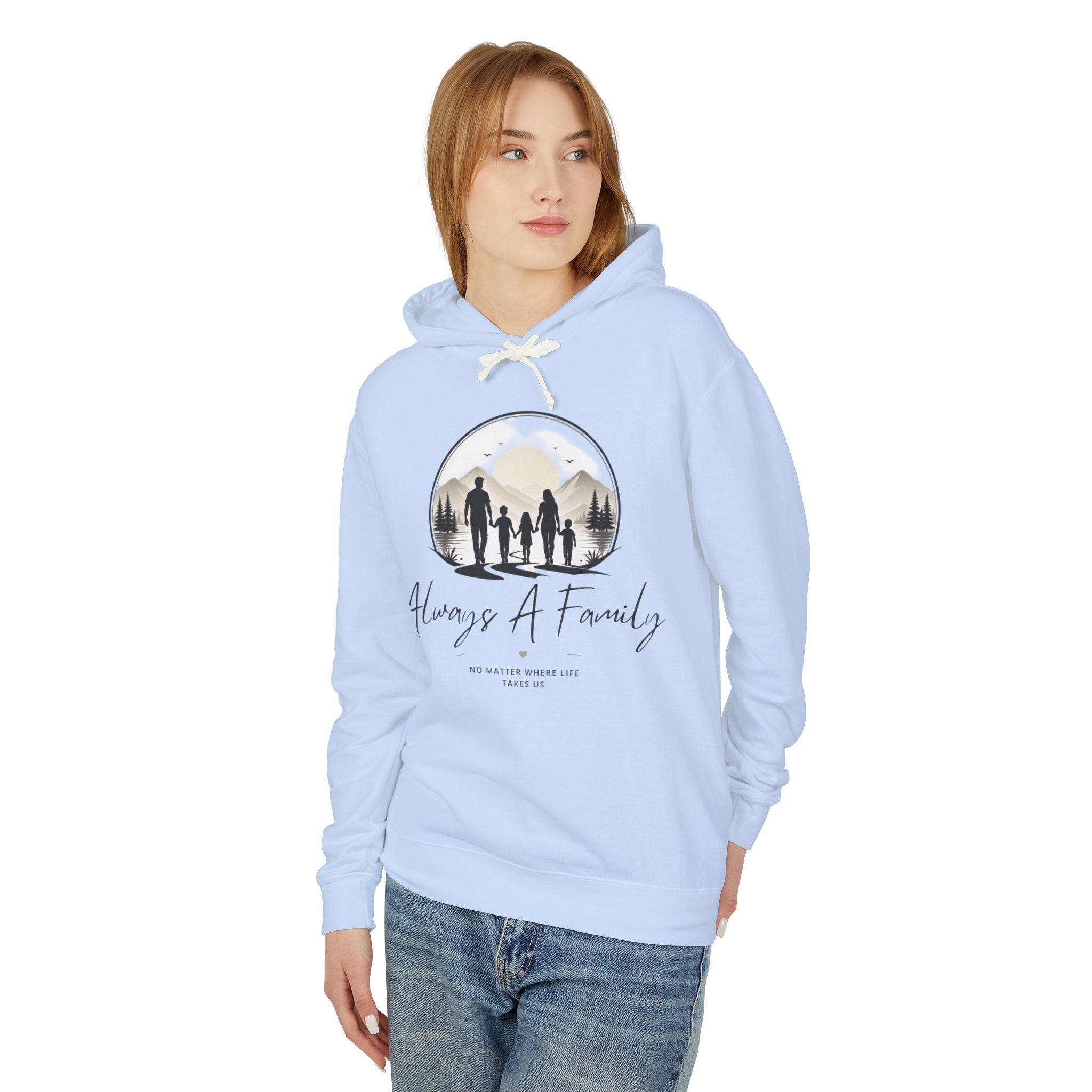 Always A Family Hoodie — Cozy Family Silhouette Pullover