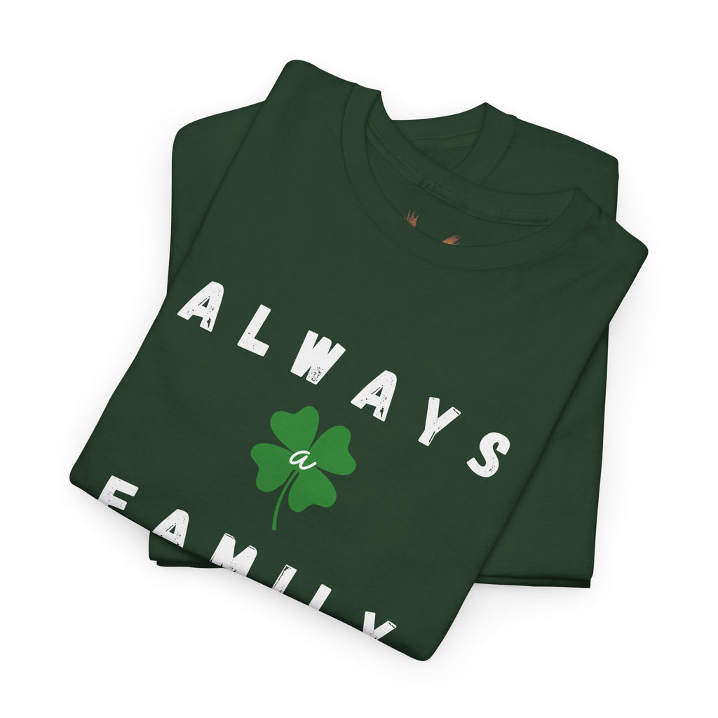 Clover Minimalist Tee — Small Four-Leaf Shamrock St. Patrick’s Day T-Shirt