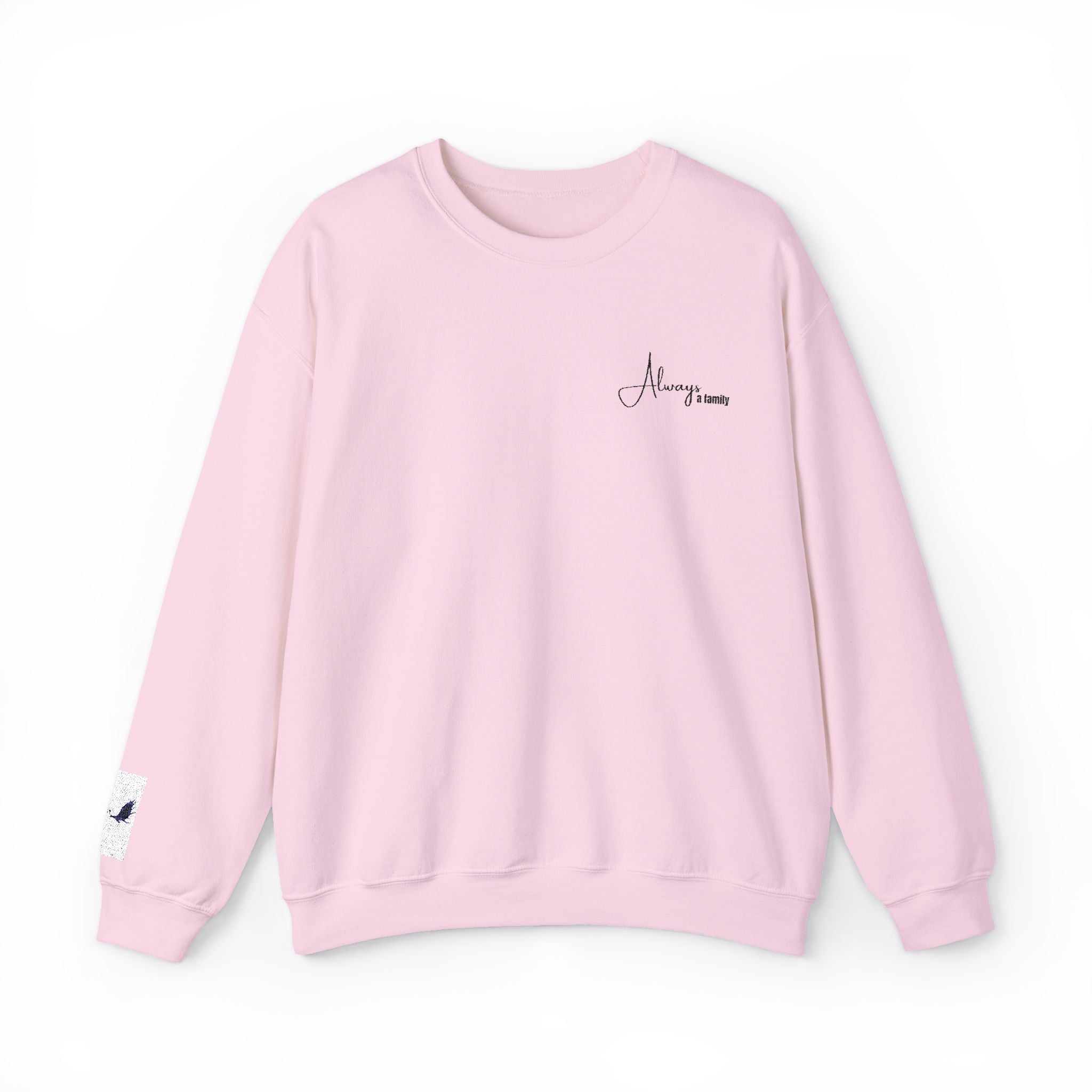 Crewneck Sweatshirt — “Always Loved” Minimal Script Crew