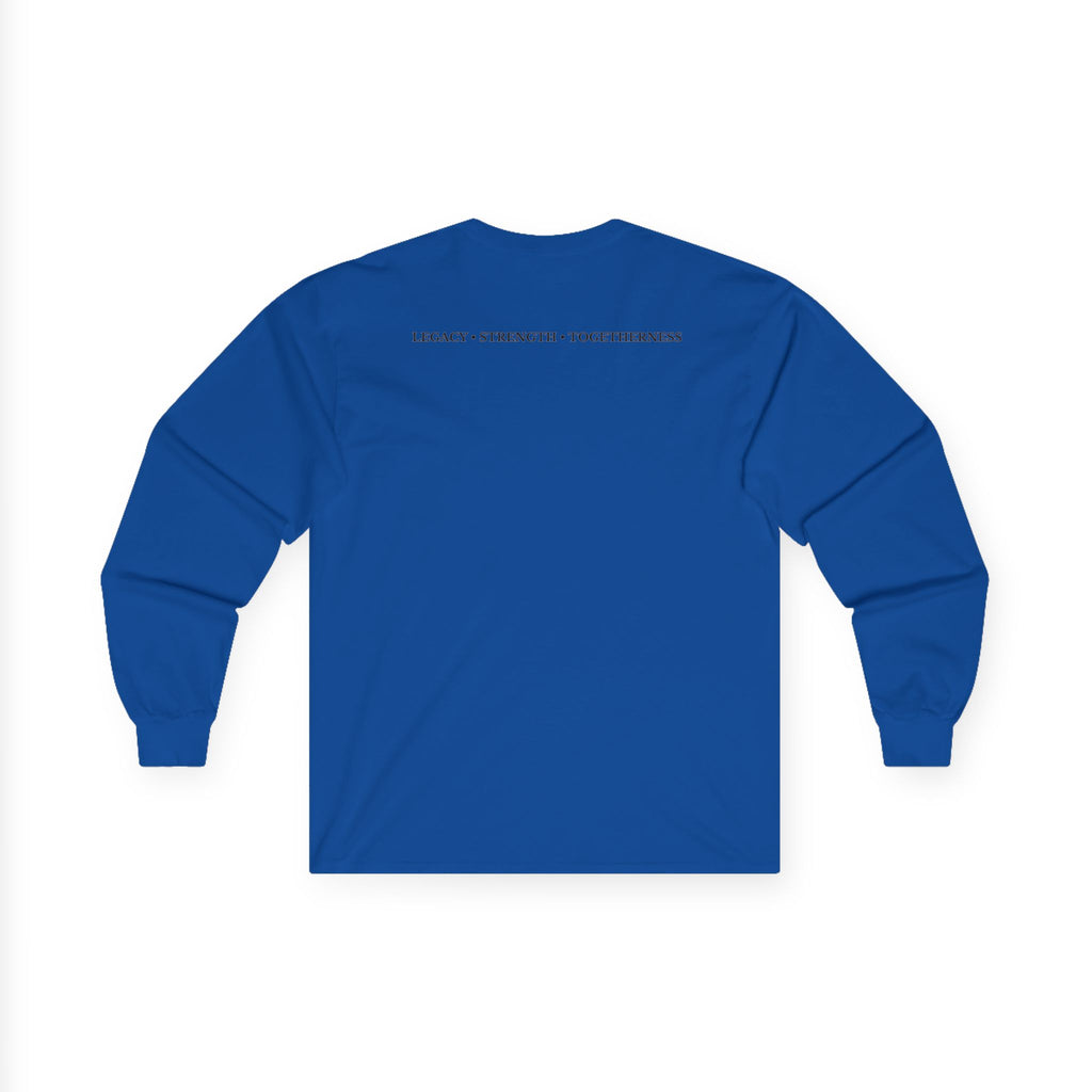 Family Silhouette Long Sleeve Tee — "Always A Family" Outdoor Design