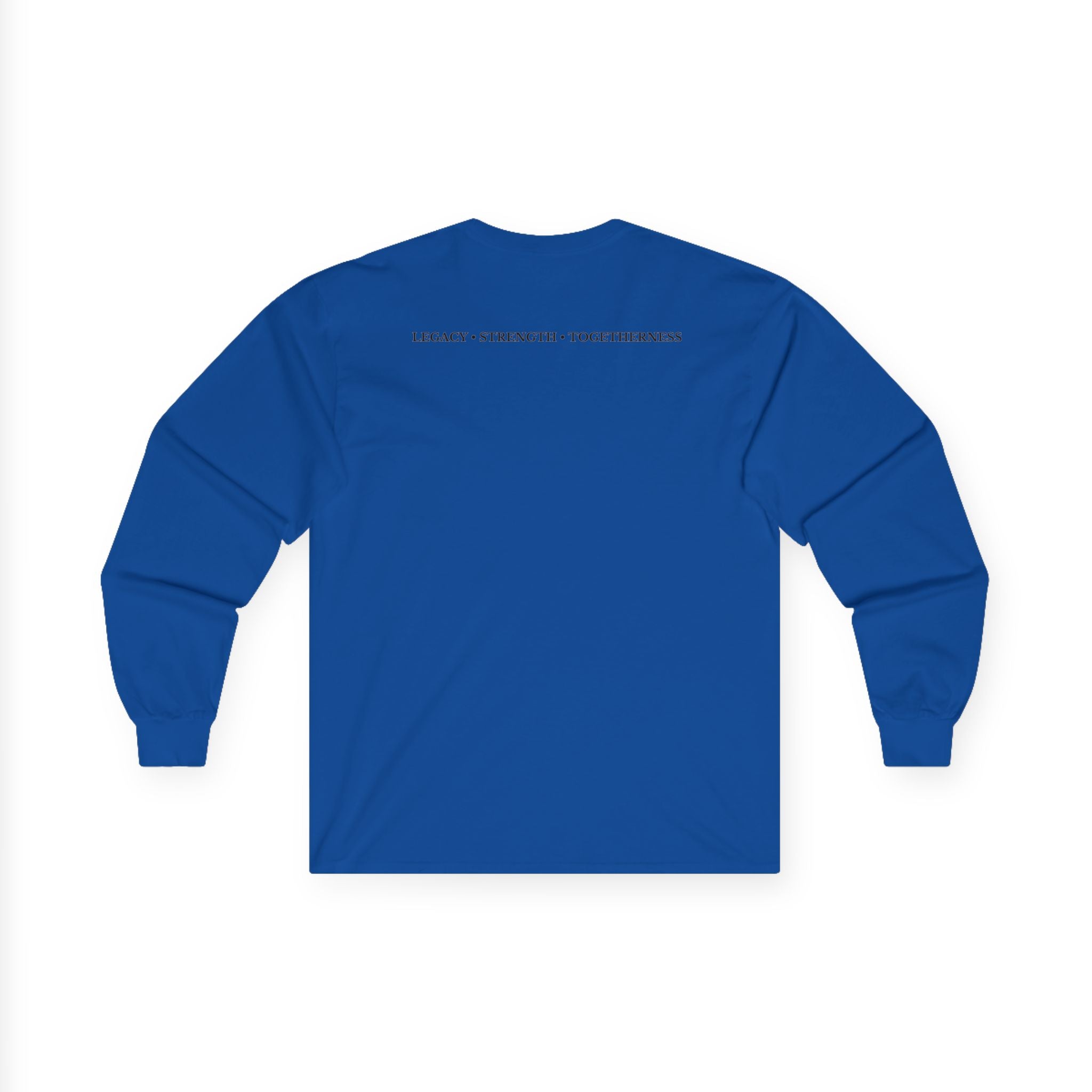 Family Silhouette Long Sleeve Tee — "Always A Family" Outdoor Design