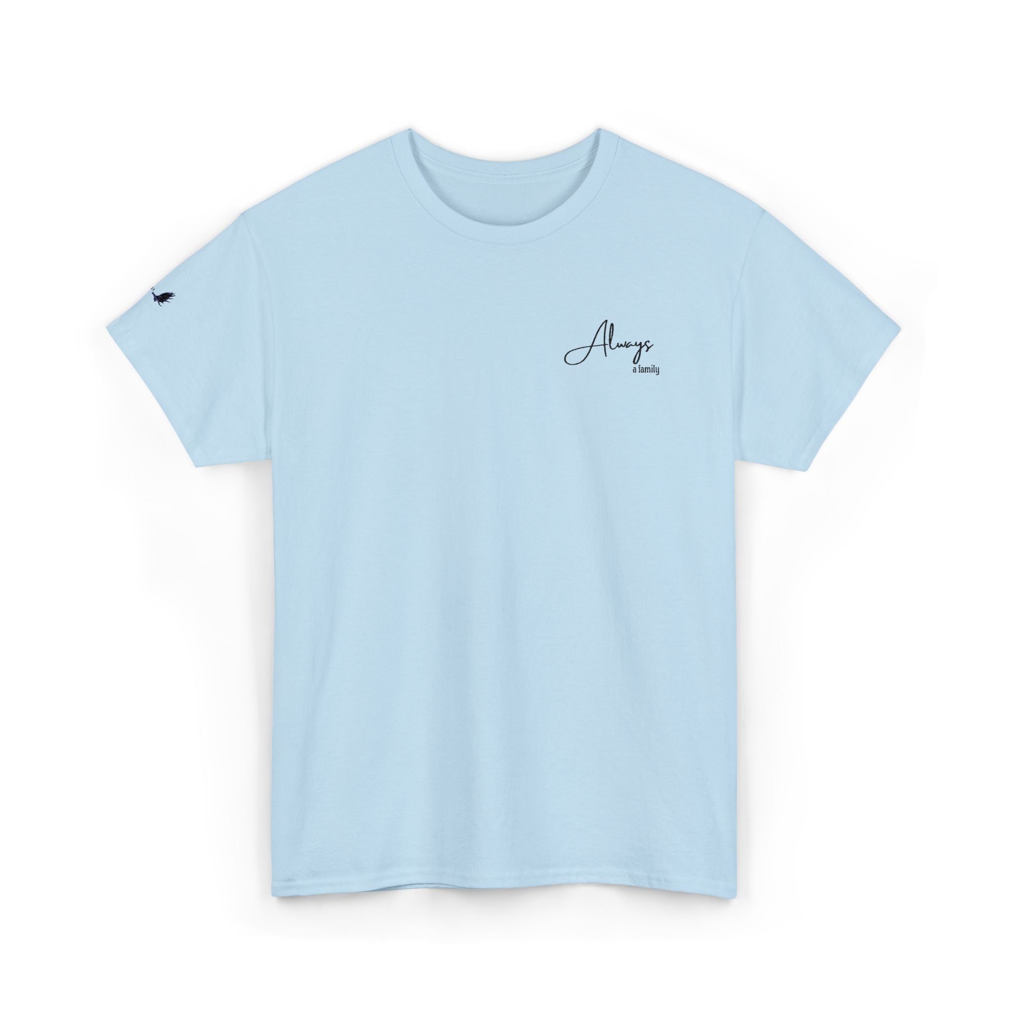 Classic 'Always' Script Tee — Minimalist White T-Shirt