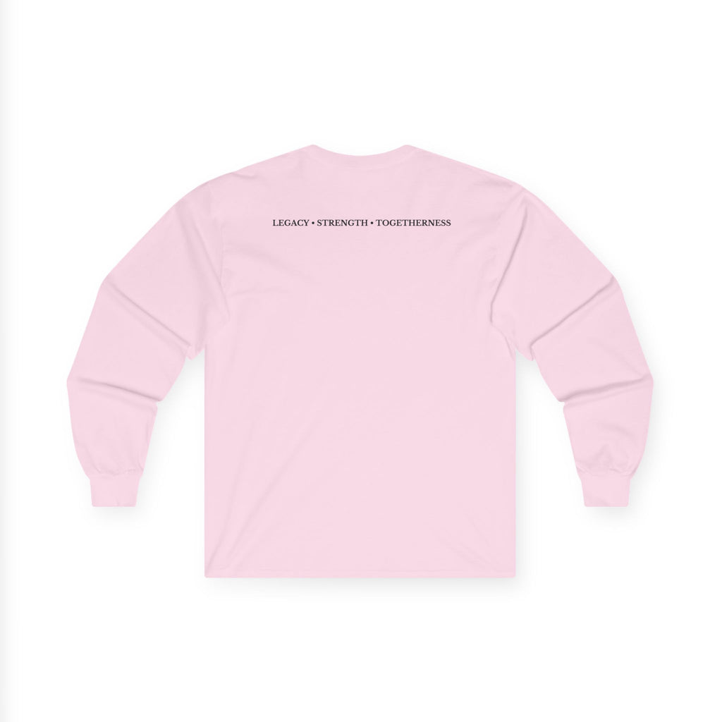 Family Silhouette Long Sleeve Tee — "Always A Family" Outdoor Design
