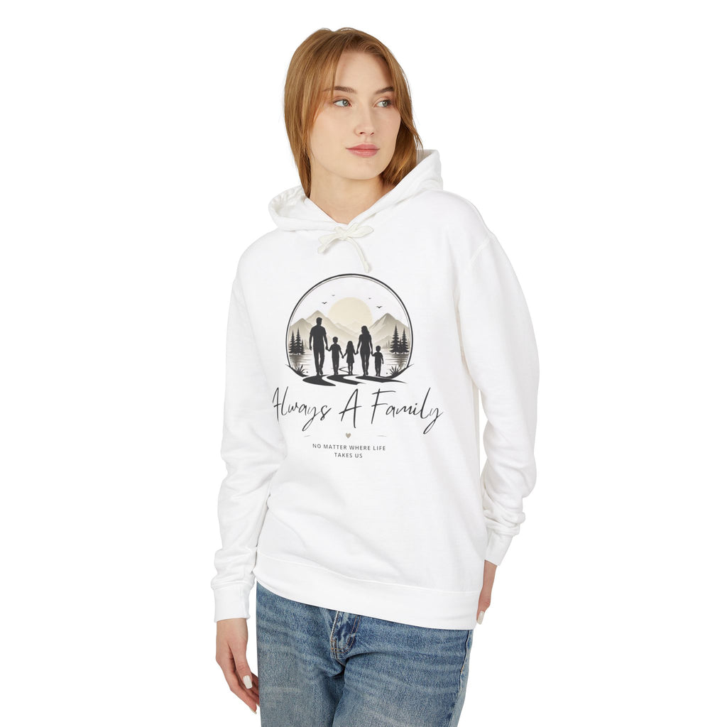 Always A Family Hoodie — Cozy Family Silhouette Pullover