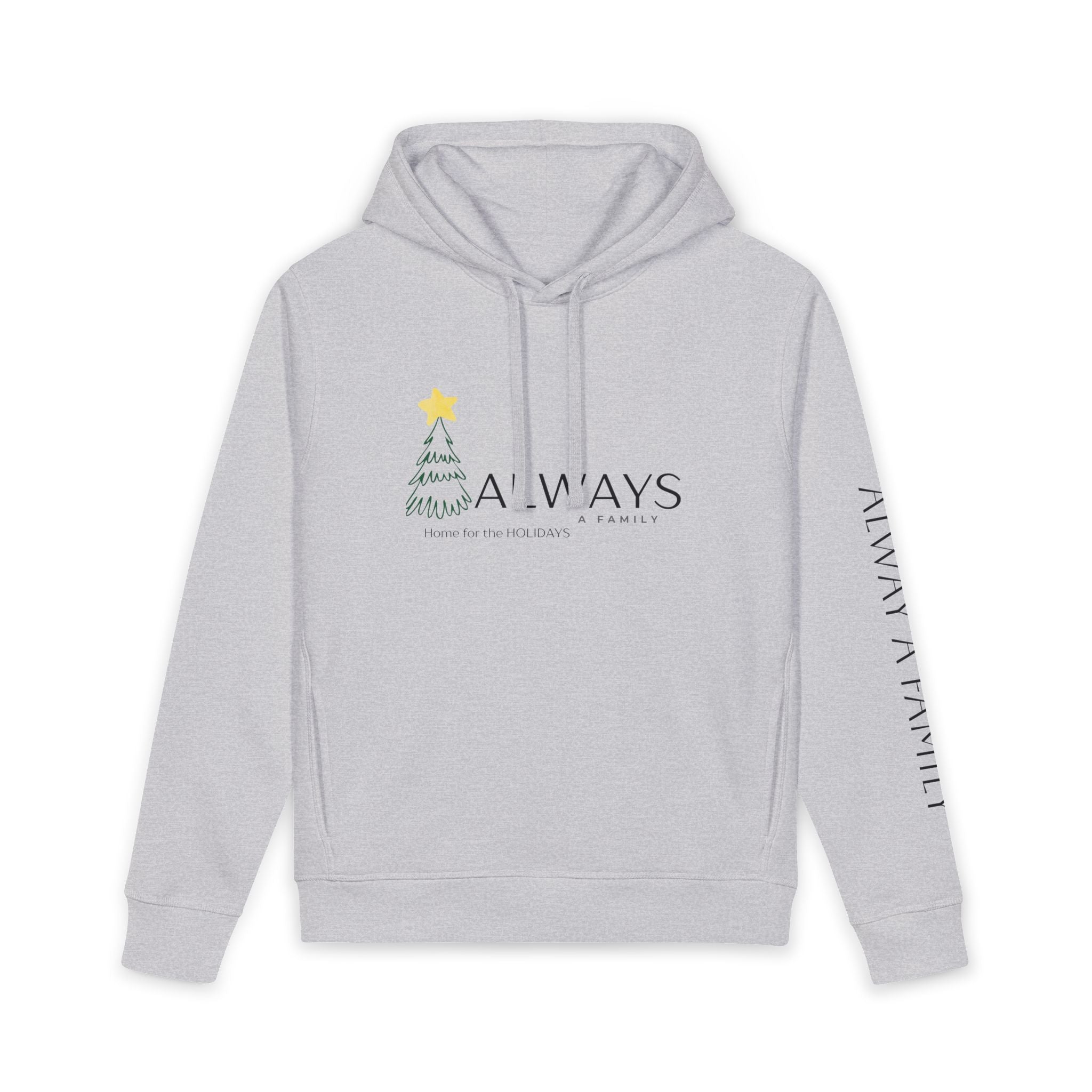 Unisex Organic Side Pocket Sounder Hoodie Christmas Style