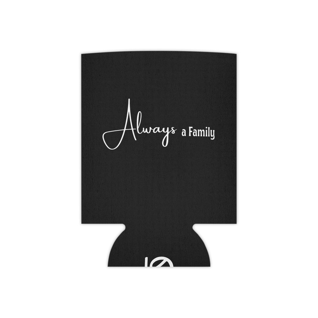 Always a Family Can Cooler with Moose Antler Design — Gray Insulated Koozie