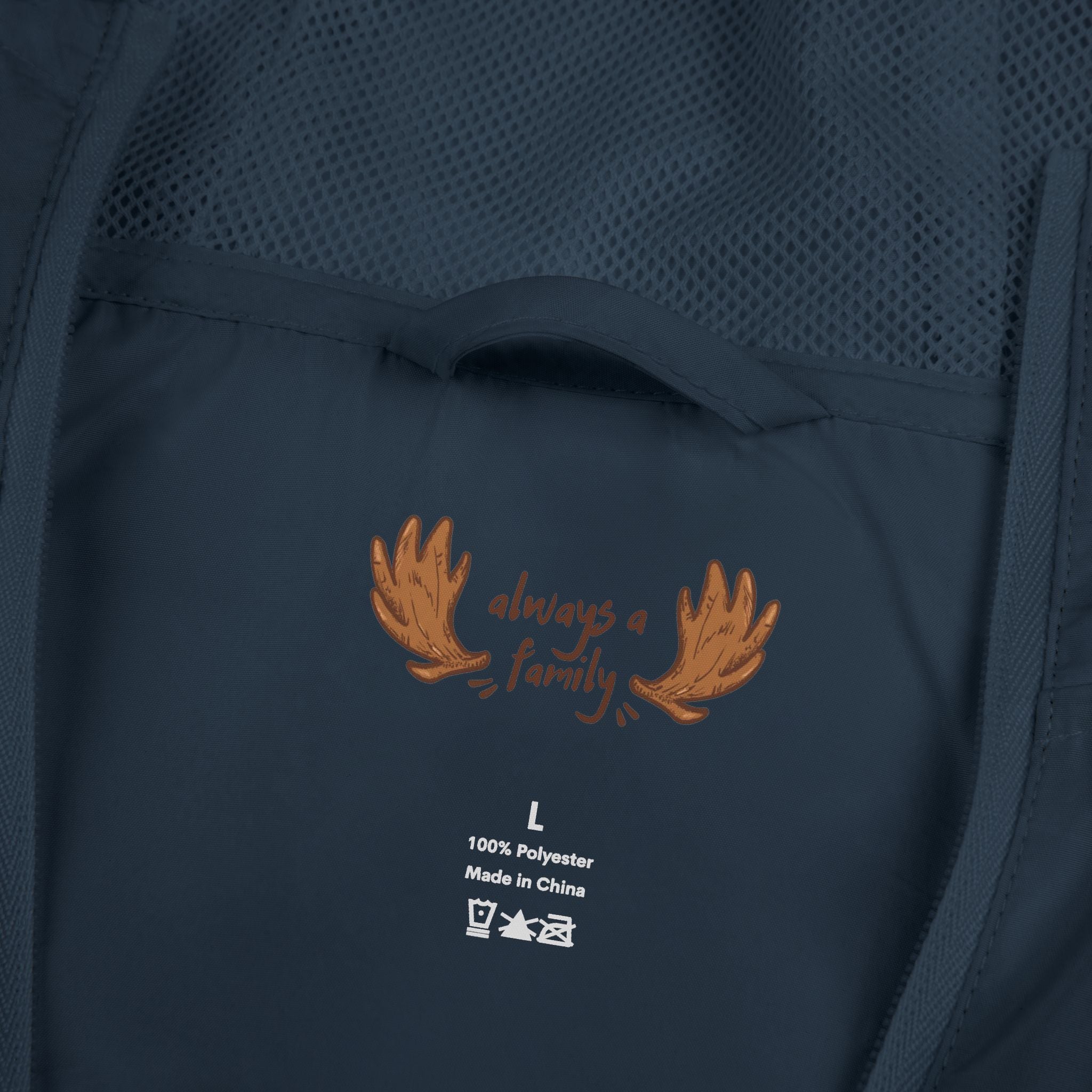 Red Heart Always a Family Windbreaker Jacket