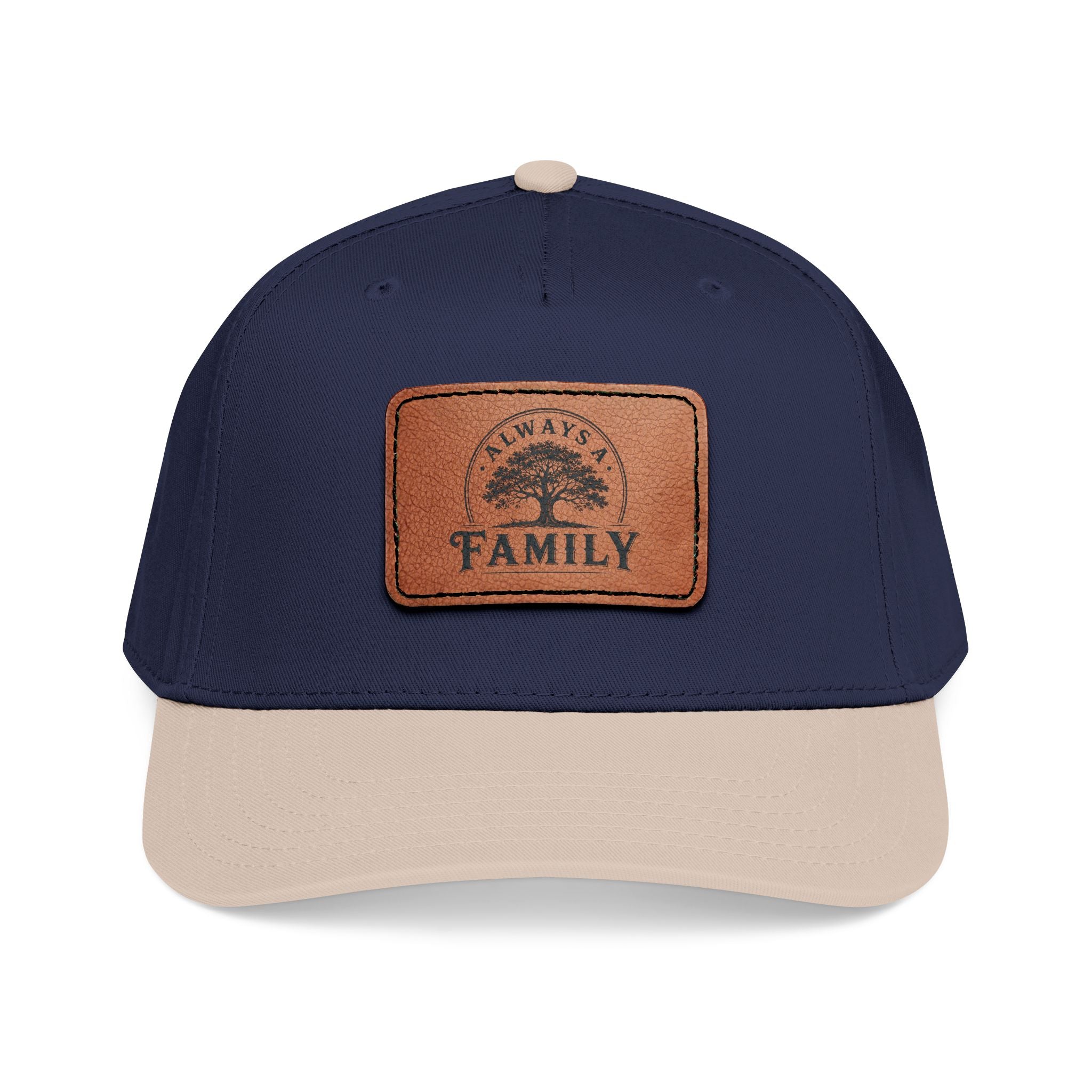Leather Patch Baseball Cap