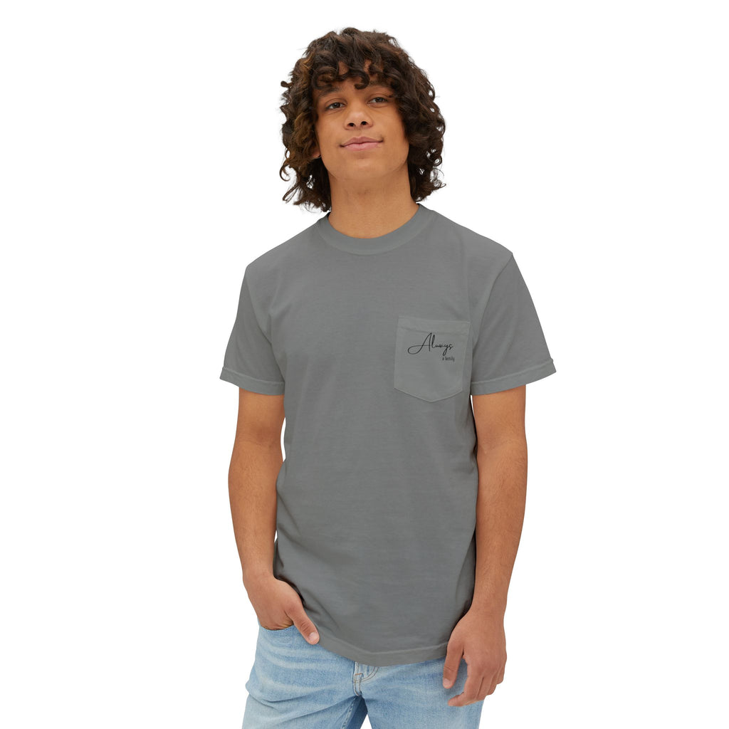 Pocket T-Shirt — Minimal Script Chest Pocket Tee